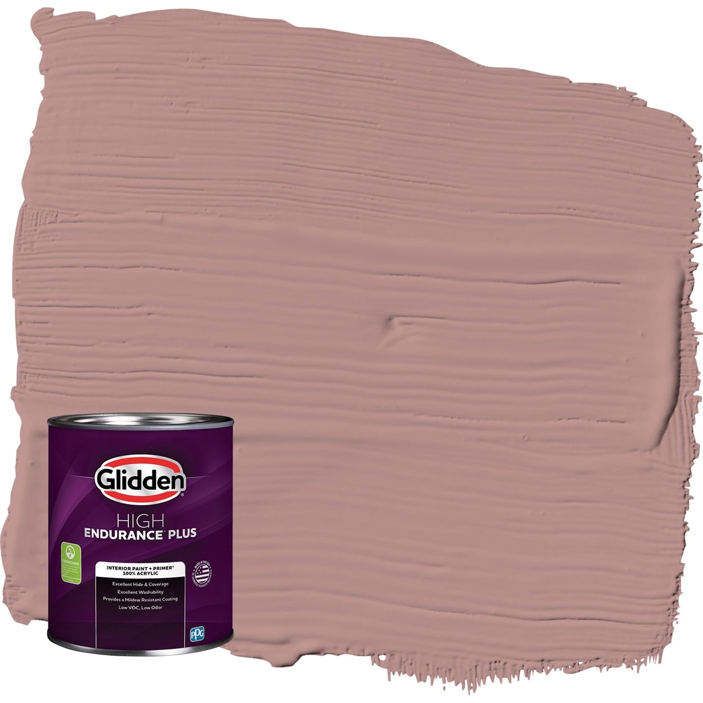 Glidden HEP Brandy Snaps / Red, Flat Interior Paint with Primer, 1 Quart