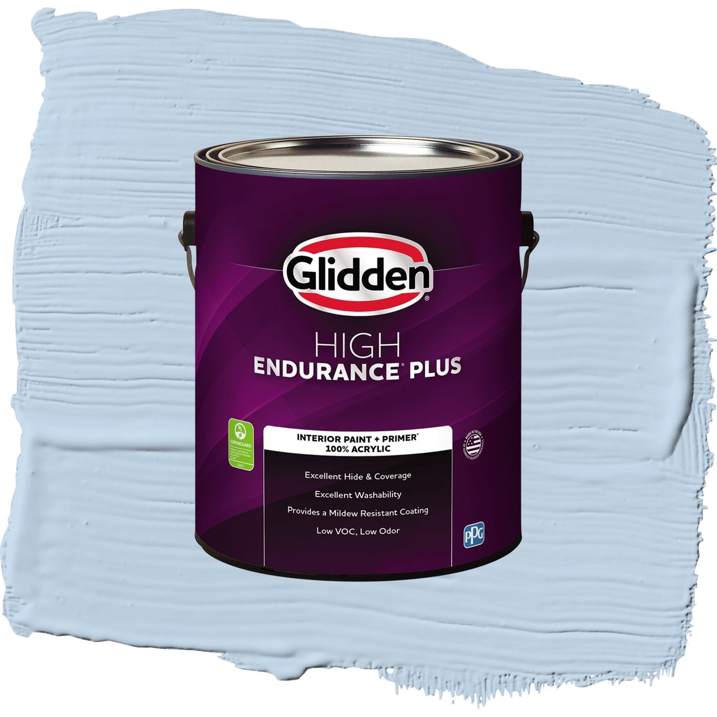 Glidden HEP C'est La Vie / Blue, Flat Interior Paint with Primer, 1 Gallon