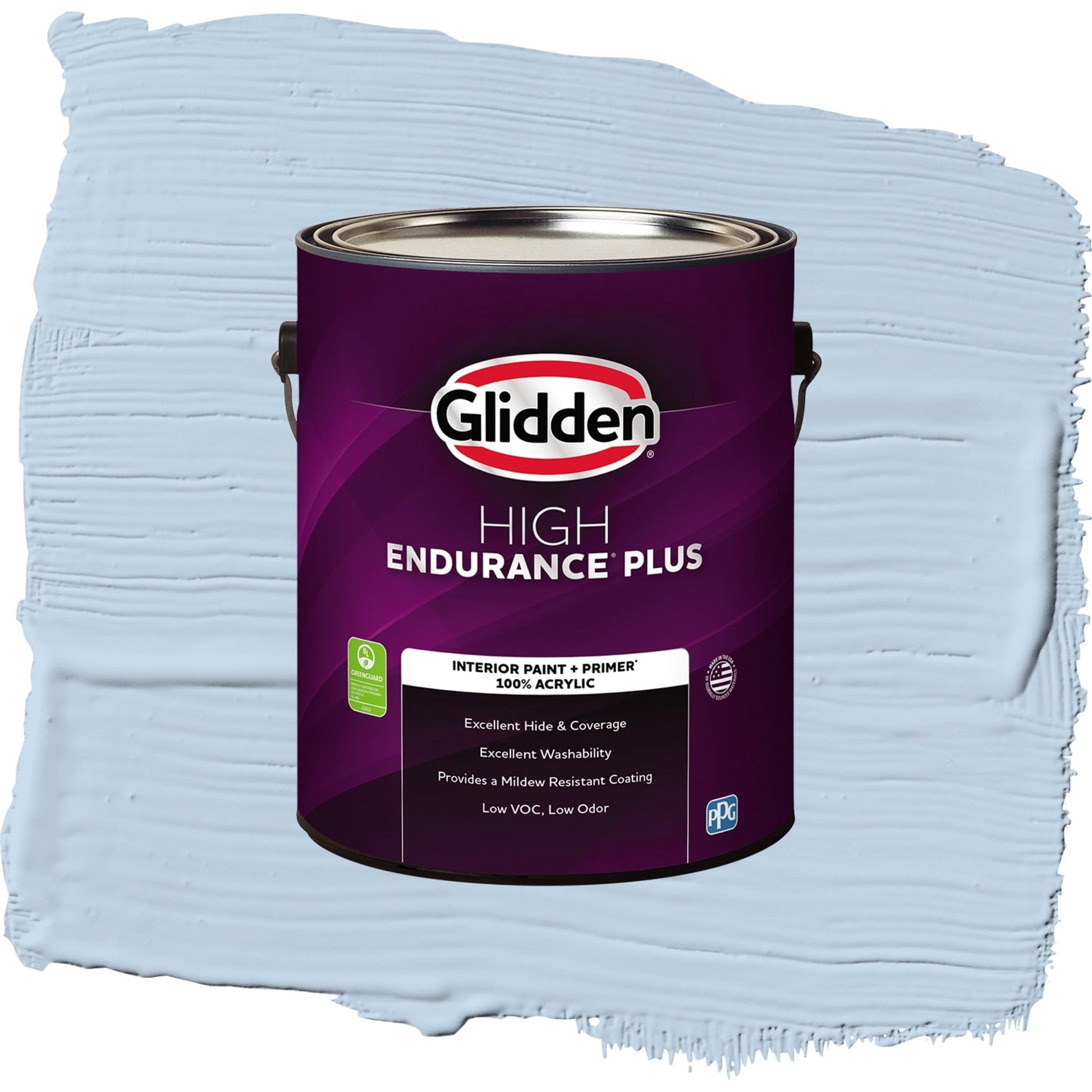 Glidden HEP C'est La Vie / Blue, Flat Interior Paint with Primer, 1 Gallon