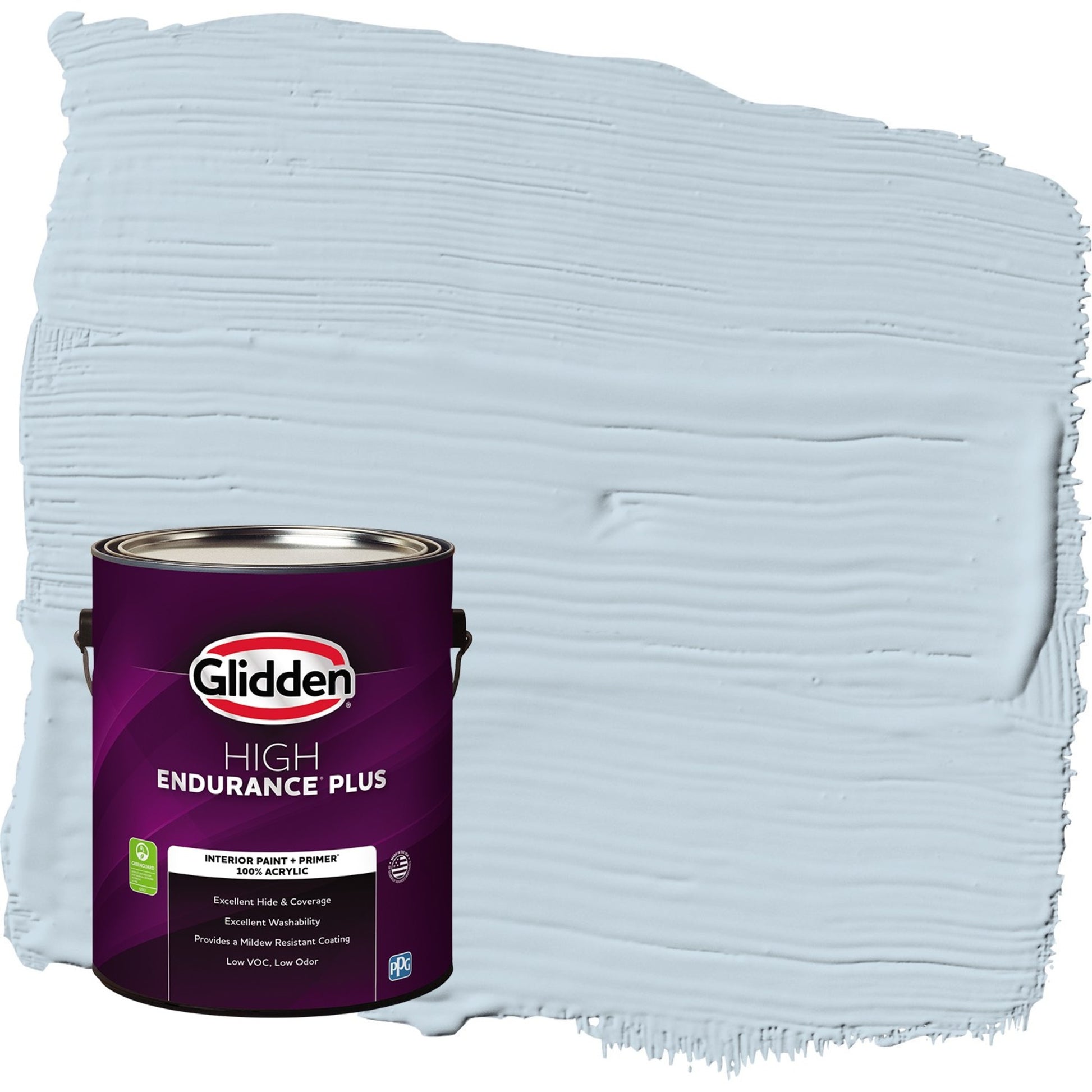 Glidden HEP Calm Sea / Blue Eggshell Interior Paint with Primer, 1 Gallon