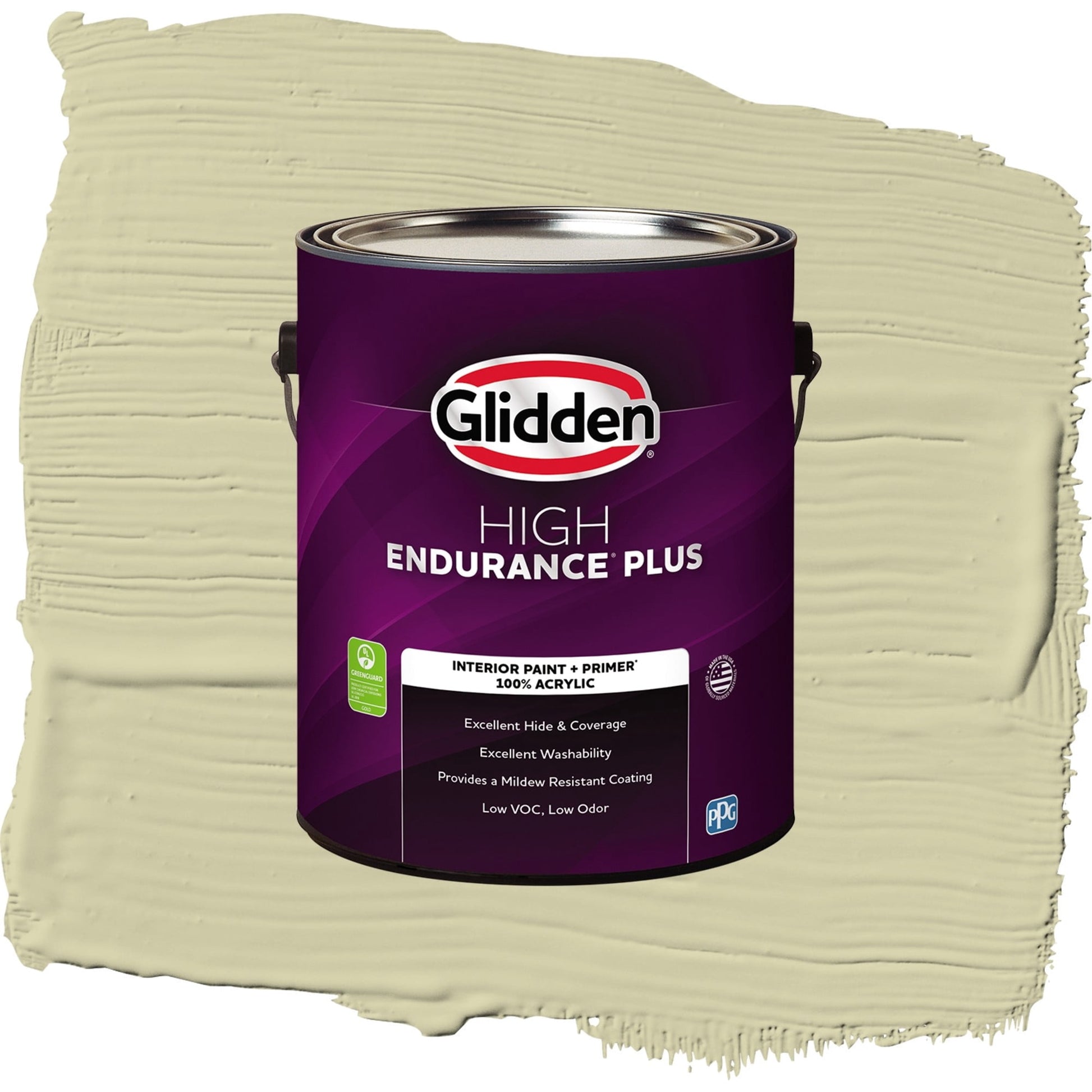 Glidden HEP Canary Grass / Green, Semi-Gloss Interior Paint with Primer, 1 Gallon