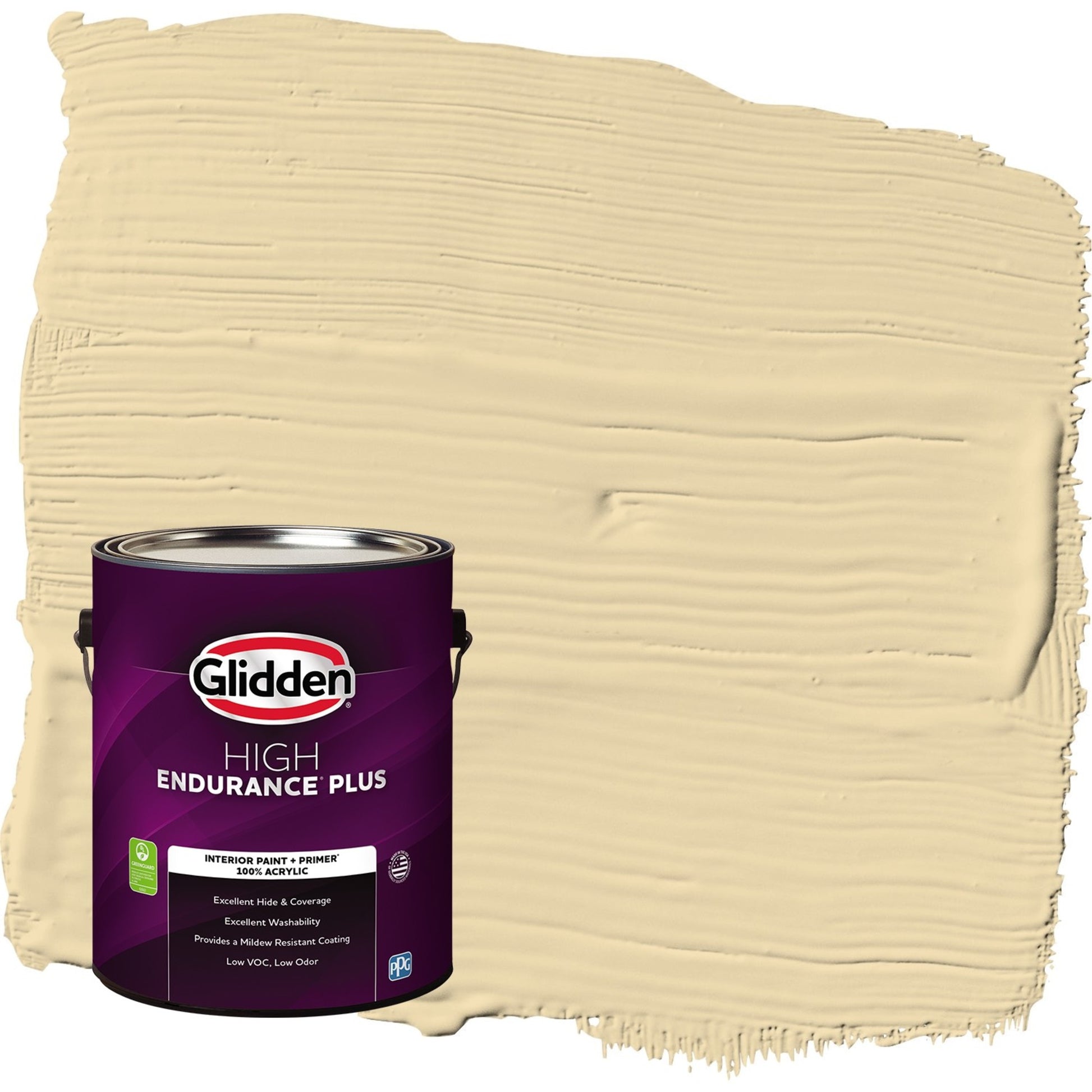 Glidden HEP Caramelized Pears / Yellow, Eggshell Interior Paint with Primer, 1 Gallon