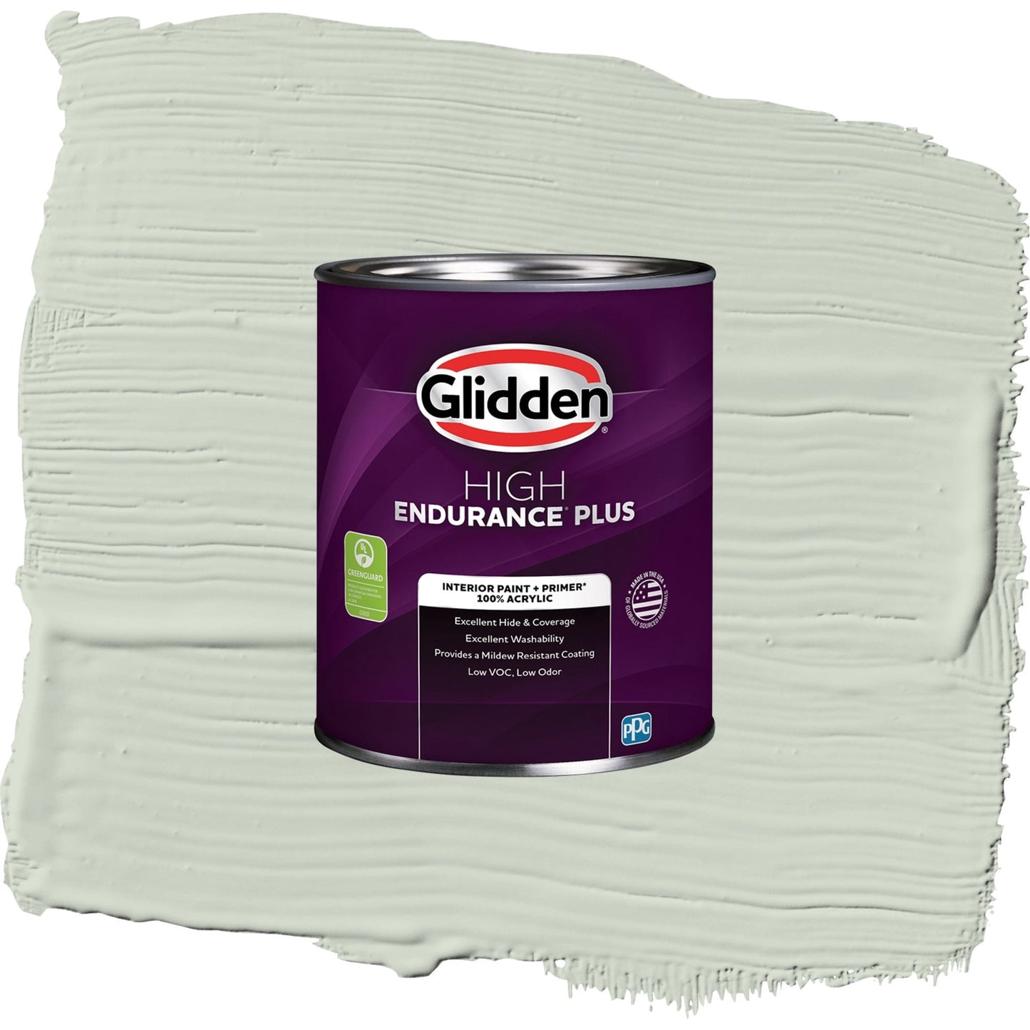 Glidden HEP Castaway / Green, Semi-Gloss Interior Paint with Primer, 1 Quart