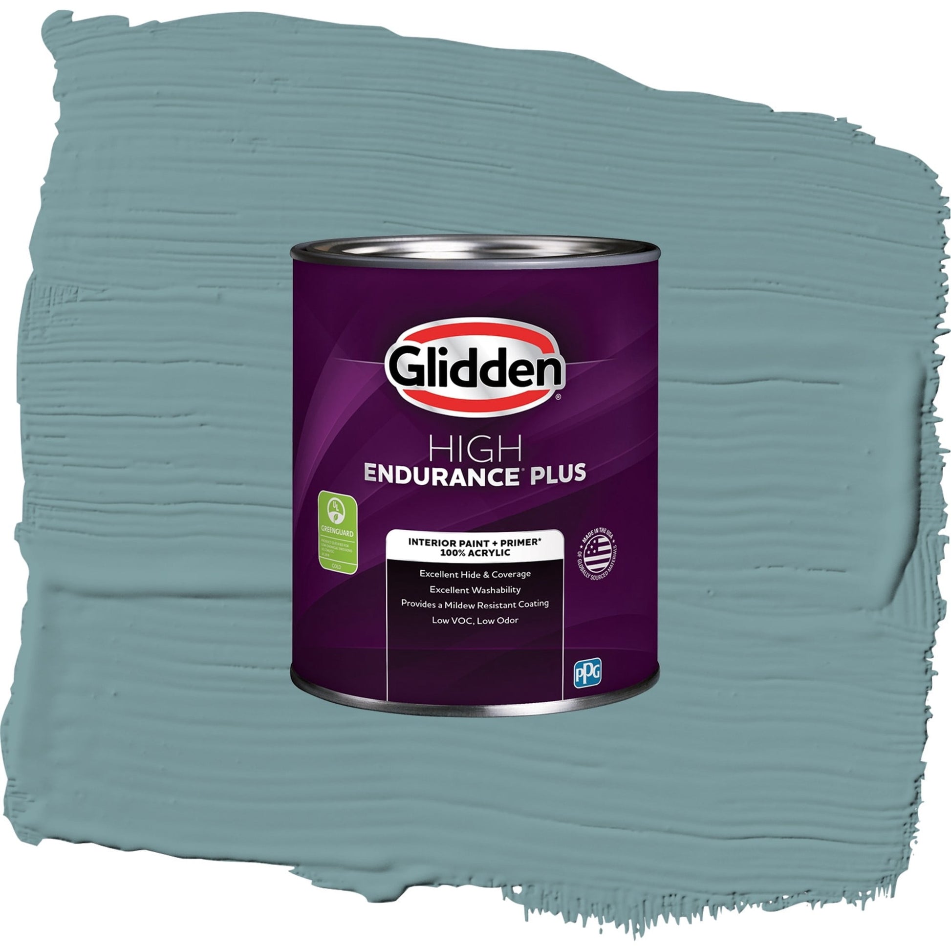 Glidden HEP Cathedral Glass / Aqua Eggshell Interior Paint with Primer, 1 Quart