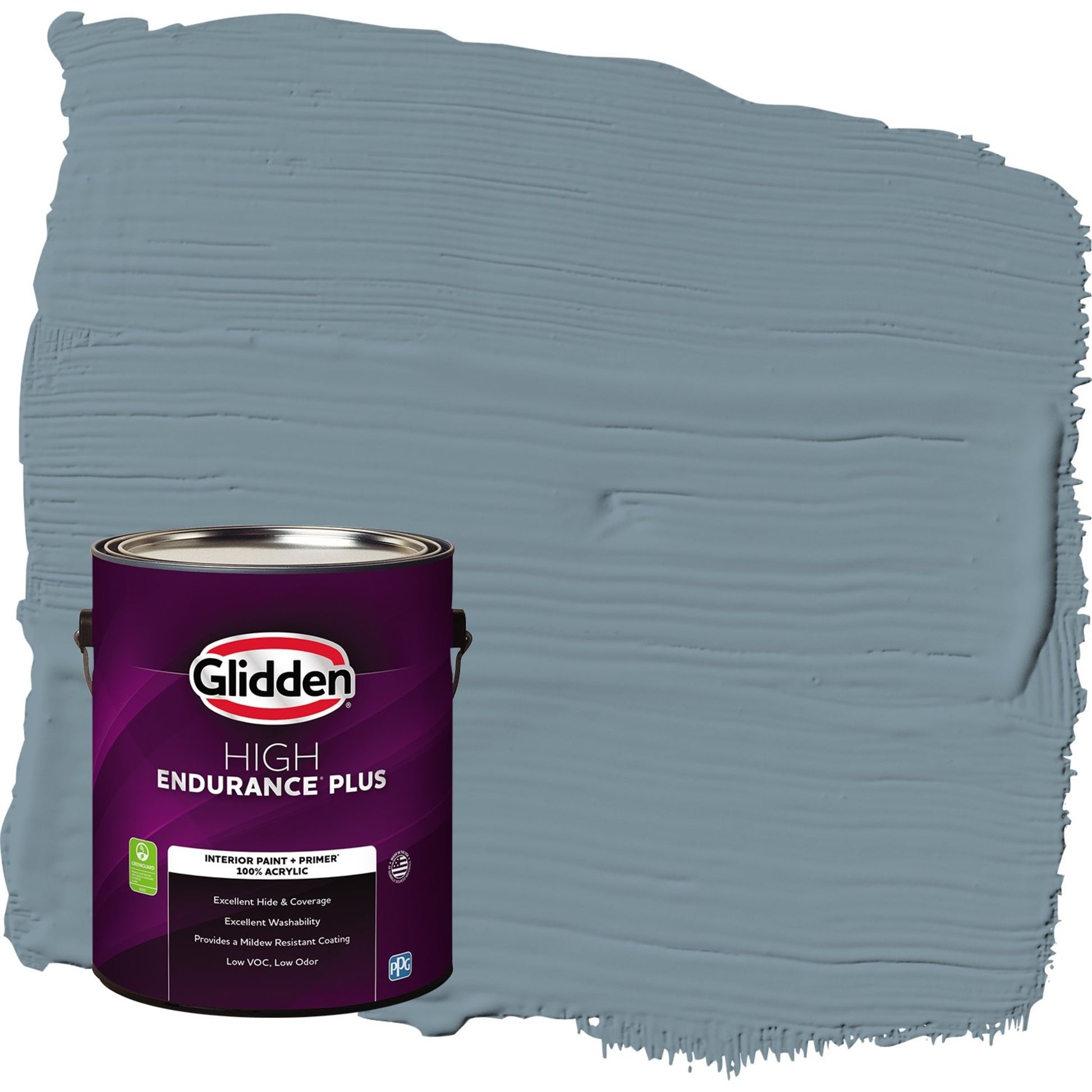 Glidden HEP Azul Tiza / Azul Semibrillante Pintura Interior con Primer, 1 GalÃ³n
