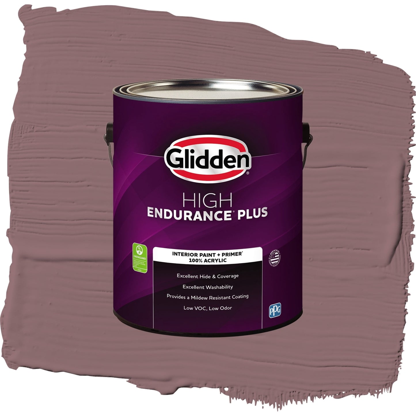Glidden HEP Chocolate Sparkle / Purple, Eggshell Interior Paint with Primer, 1 Gallon