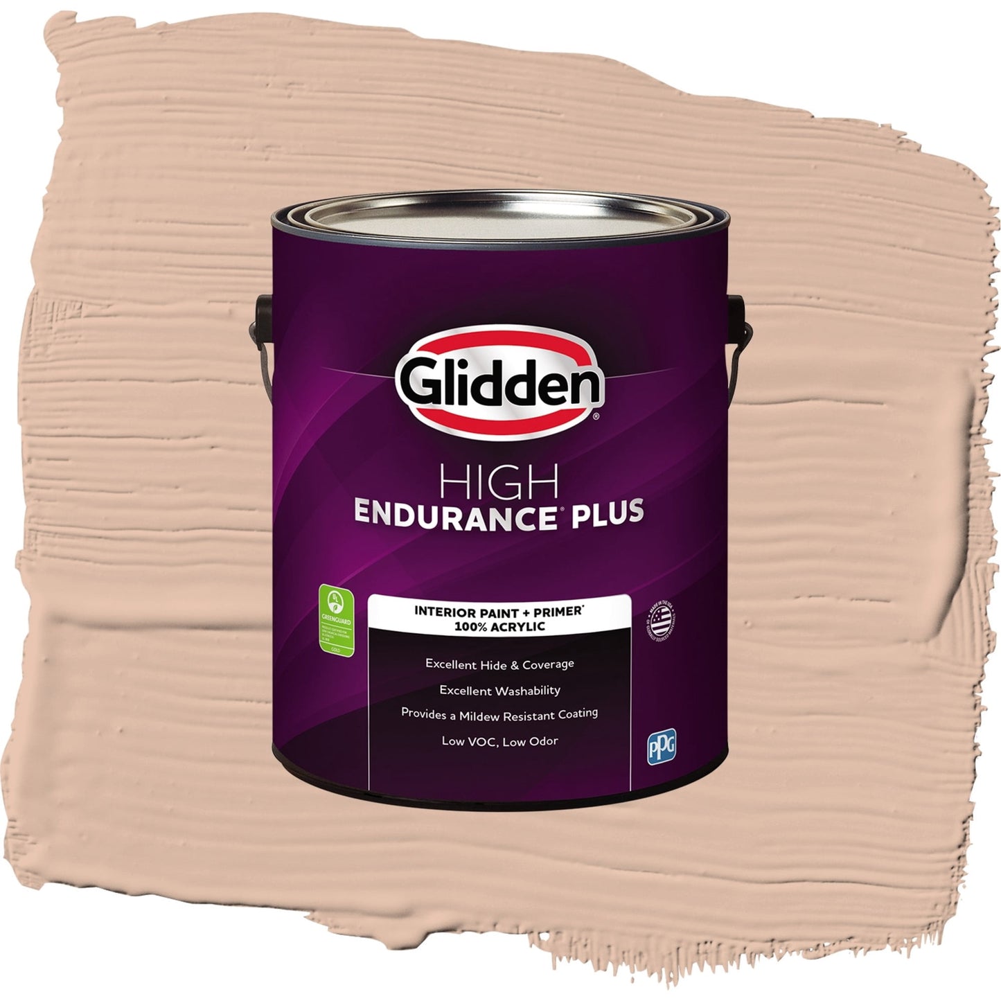 Glidden HEP Cinnamon Ice / Orange, Flat Interior Paint with Primer, 1 Gallon