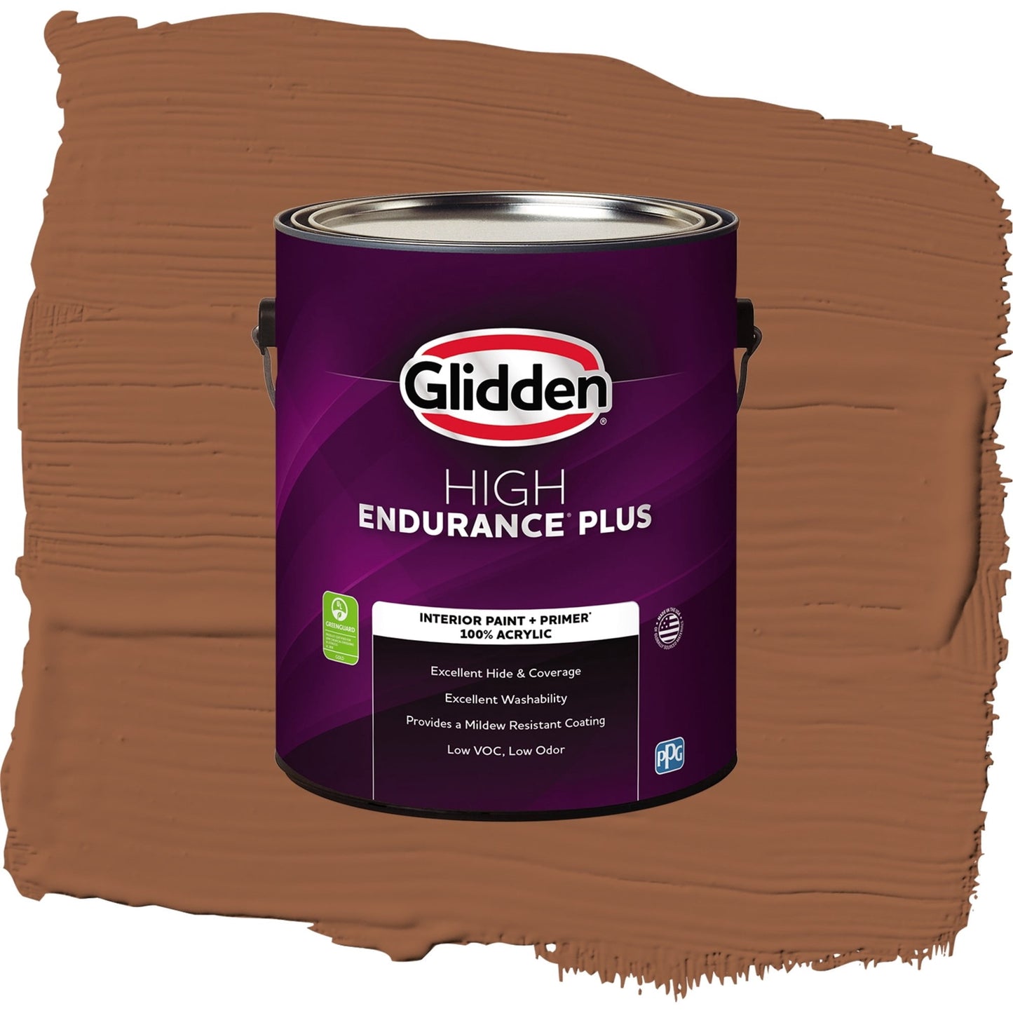Glidden HEP Cinnamon Spice / Orange, Semi-Gloss Interior Paint with Primer, 1 Gallon