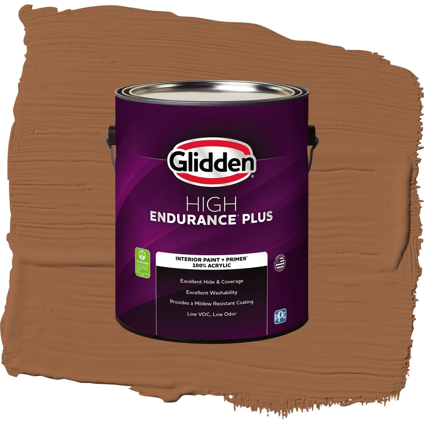 Glidden HEP Cinnamon Stick / Orange, Semi-Gloss Interior Paint with Primer, 1 Gallon