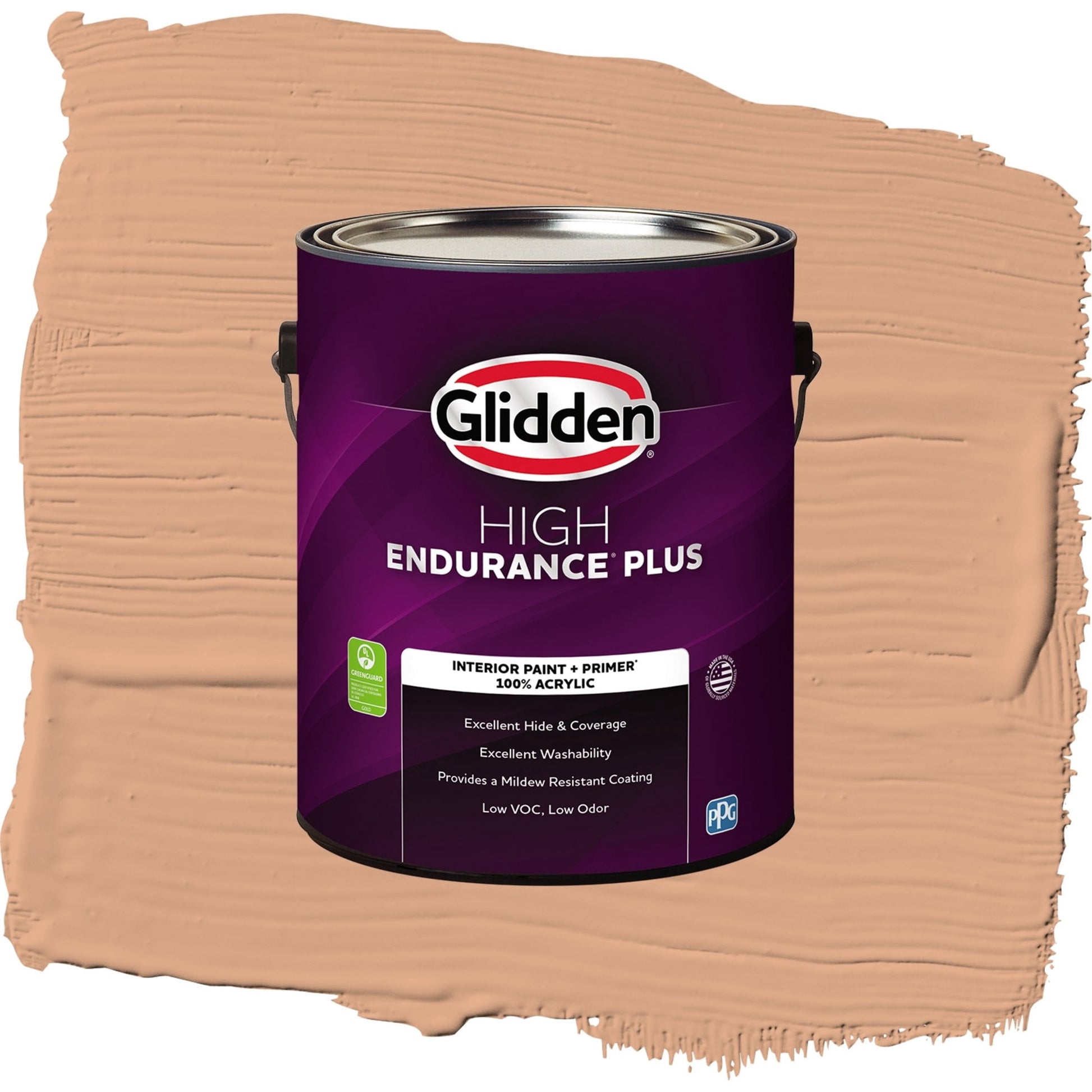 Glidden HEP Clay Fire / Orange, Eggshell Interior Paint with Primer, 1 Gallon