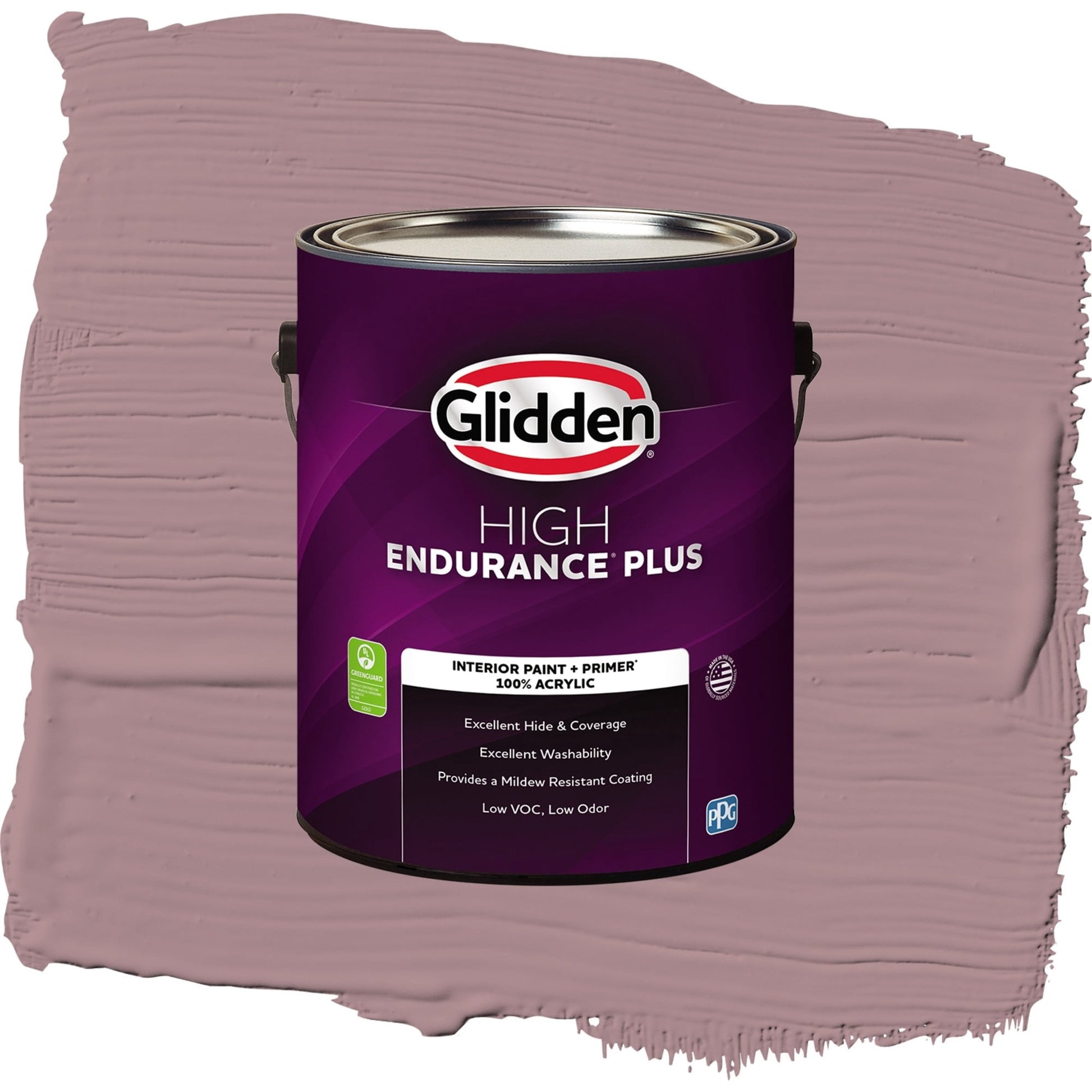Glidden HEP Coffee Rose / Purple, Eggshell Interior Paint with Primer, 1 Gallon