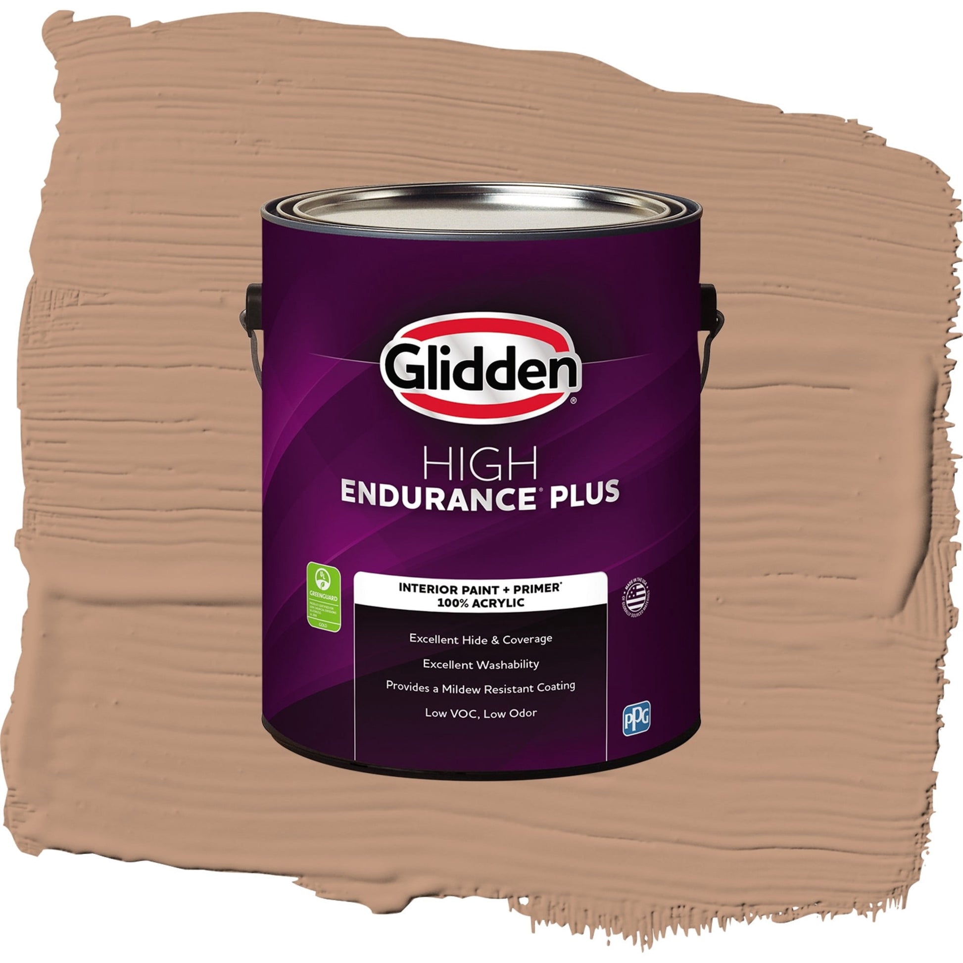 Glidden HEP Cool Clay / Beige, Eggshell Interior Paint with Primer, 1 Gallon