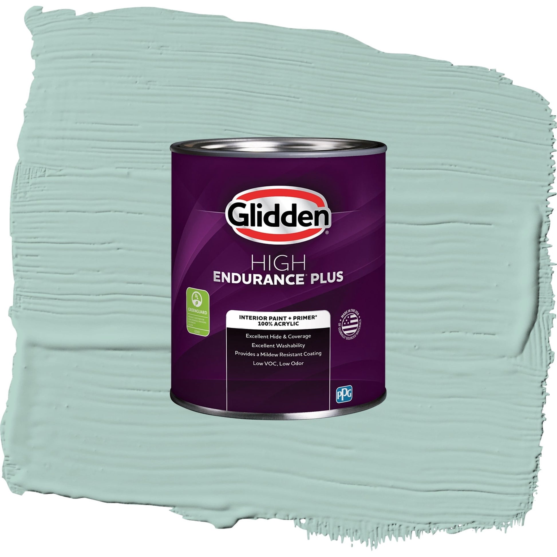 Glidden HEP Copenhagen / Green, Eggshell Interior Paint with Primer, 1 Quart