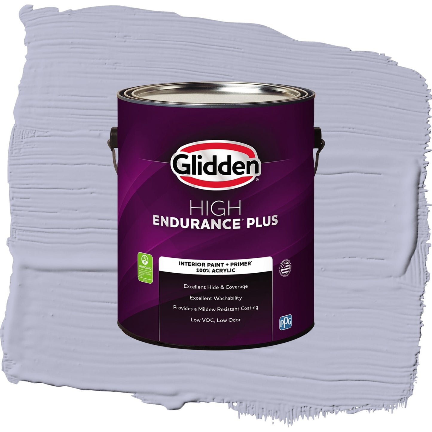 Glidden HEP Cosmic / Purple, Flat Interior Paint with Primer, 1 Gallon