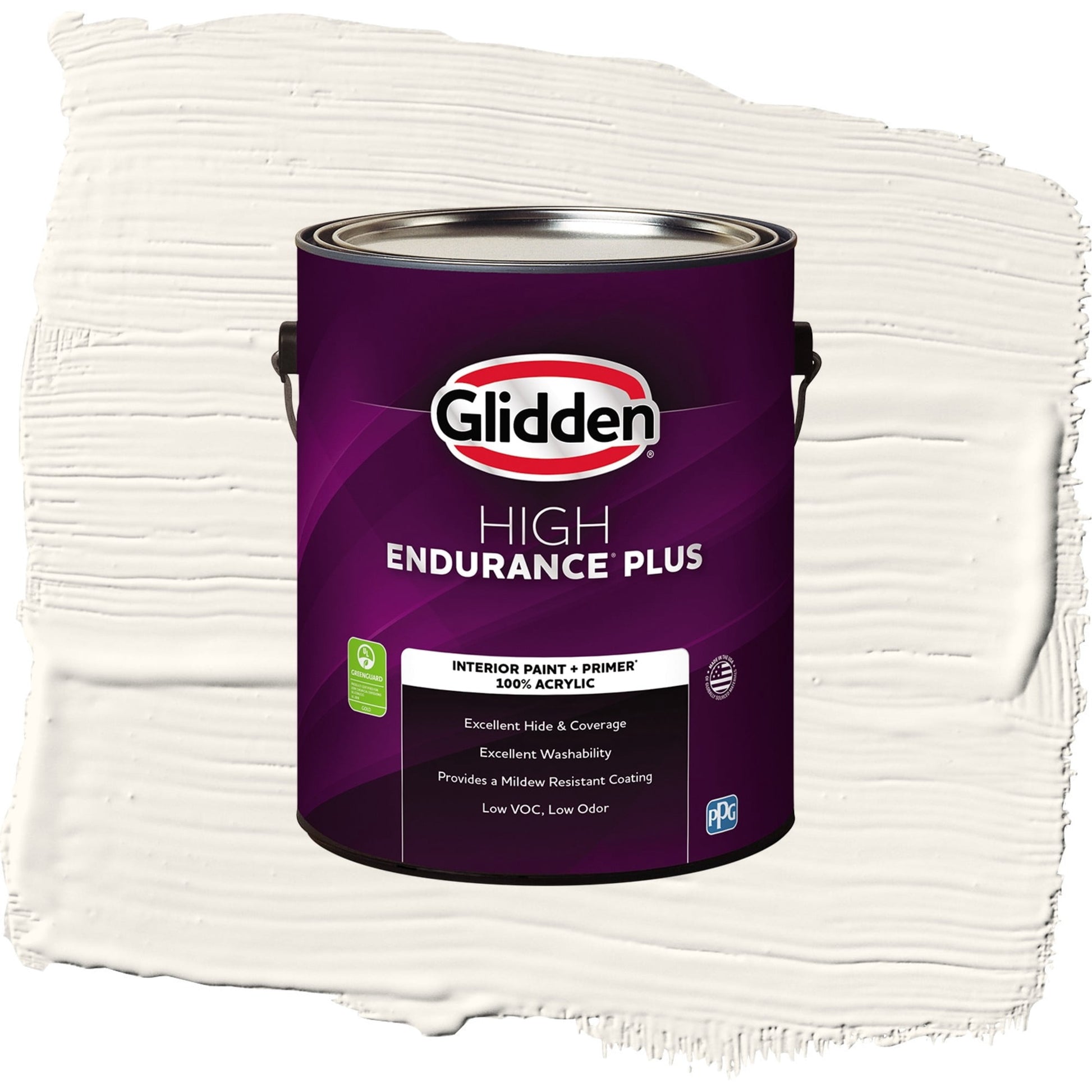 Glidden HEP Cow's Milk / Off White Flat Interior Paint with Primer, 1 Gallon