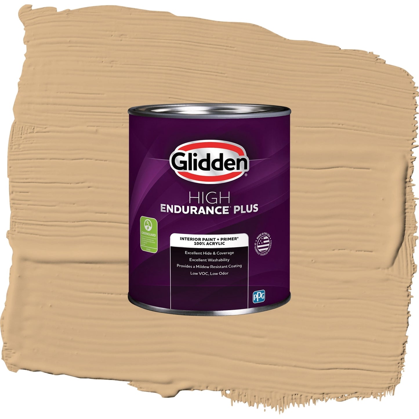 Glidden HEP Cracker Bitz / Beige, Semi-Gloss Interior Paint with Primer, 1 Quart
