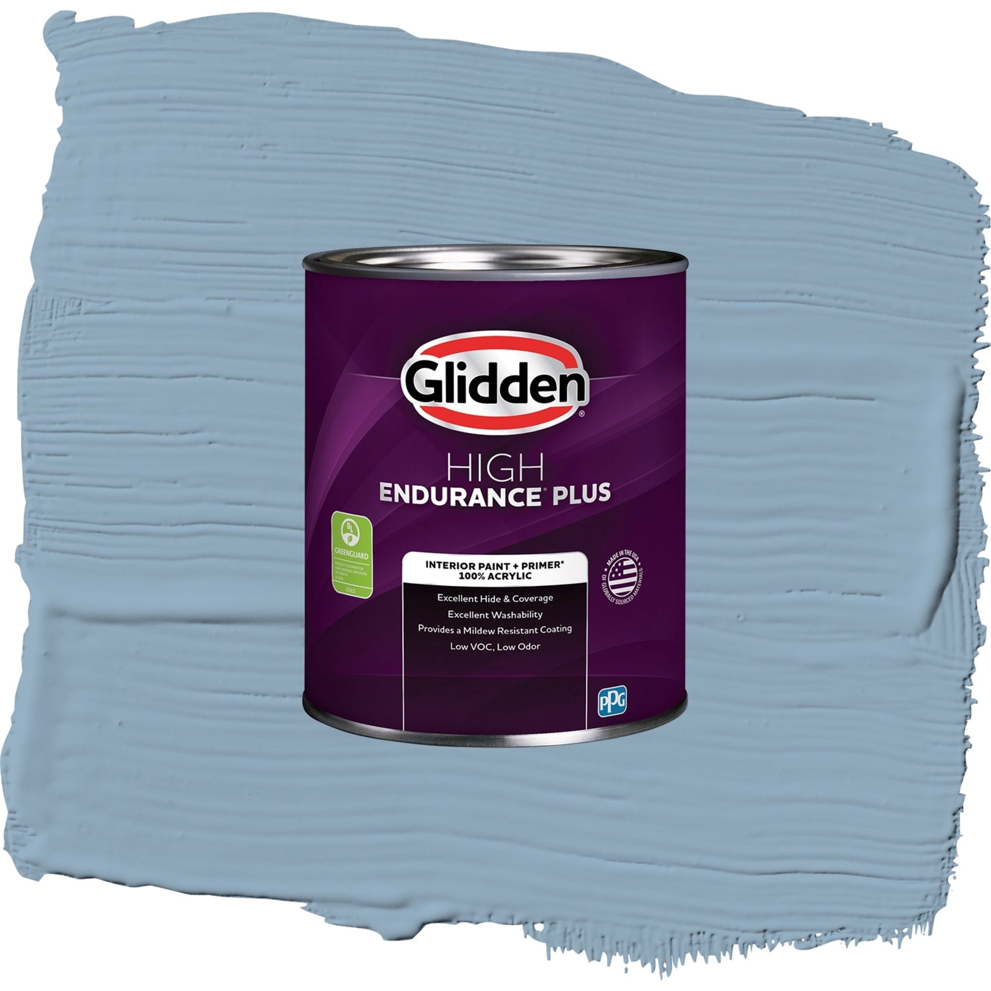 Glidden HEP Dresden Dream / Blue, Semi-Gloss Interior Paint with Primer, 1 Quart