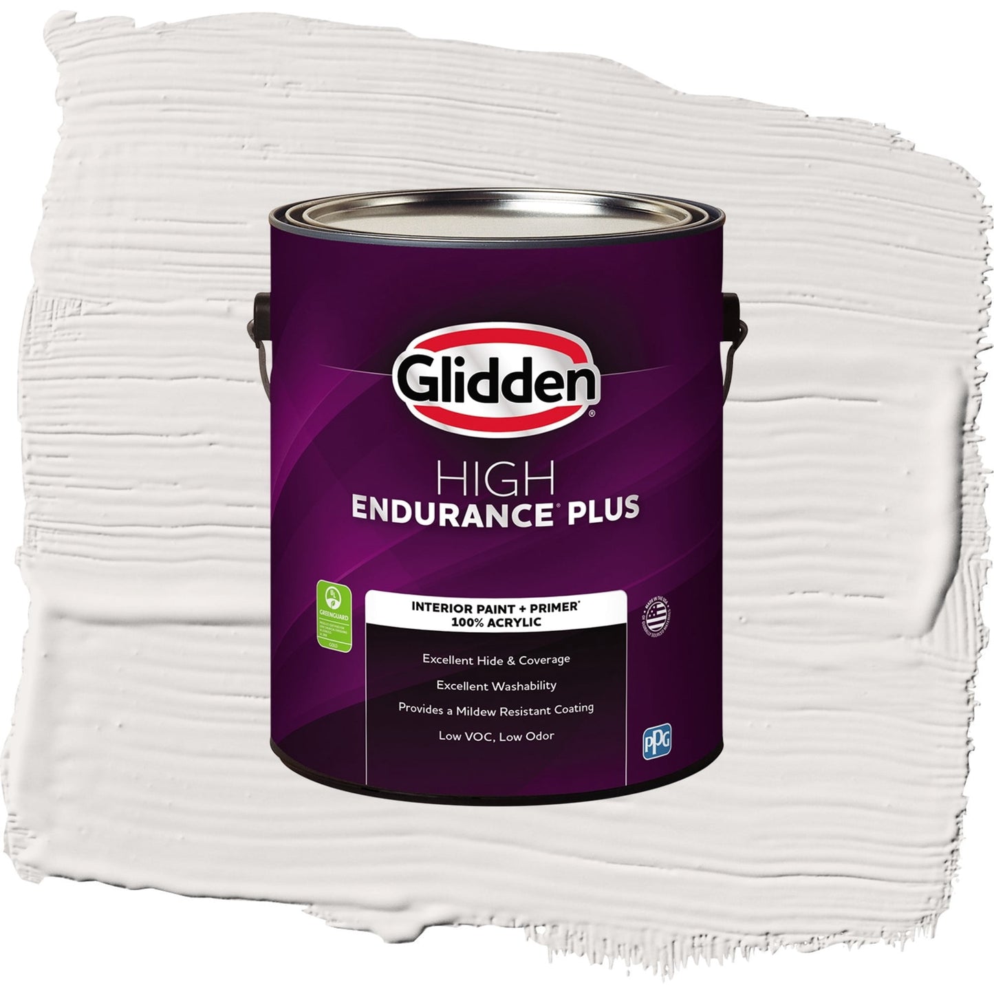 Glidden HEP Dusky Dawn / Grey, Flat Interior Paint with Primer, 1 Gallon