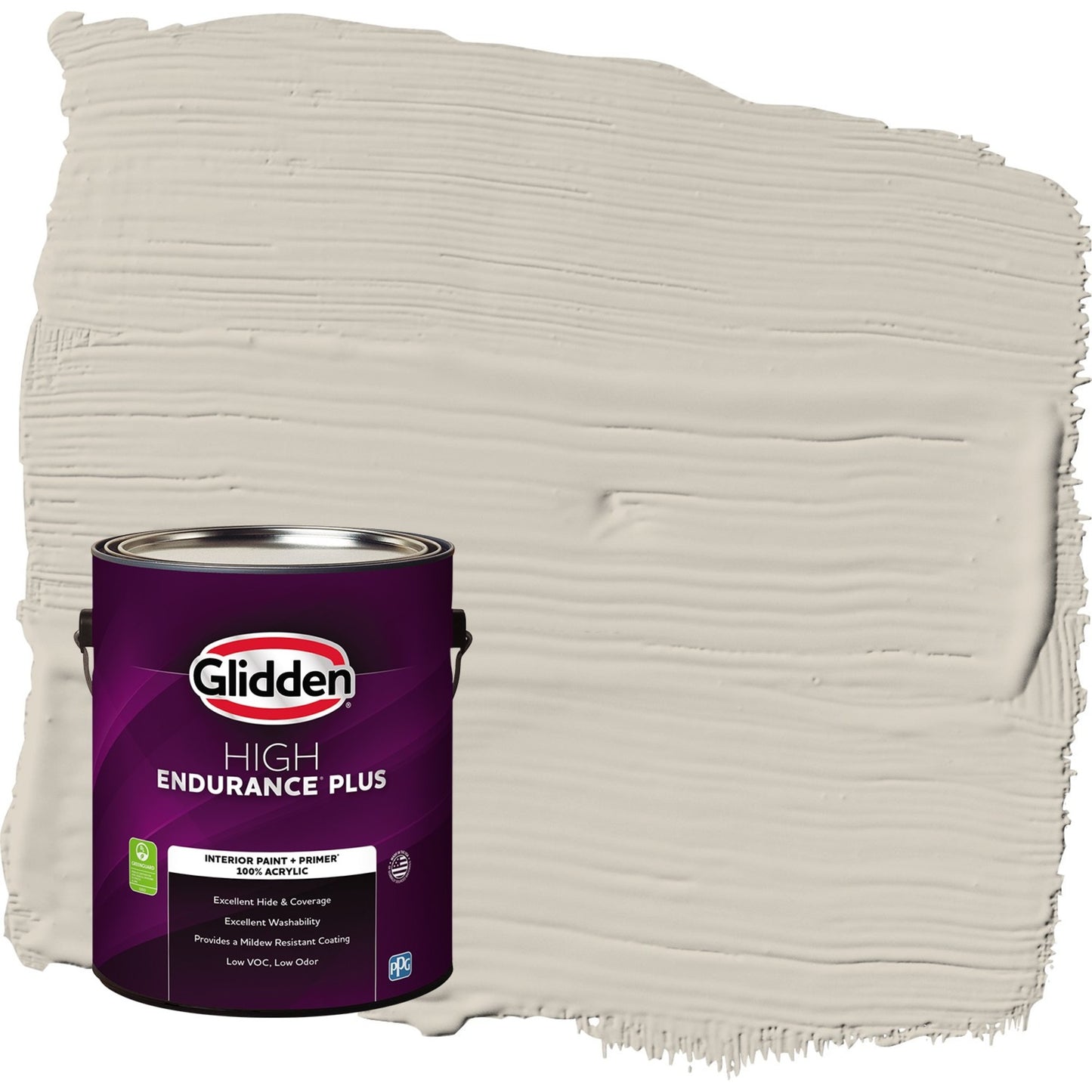 Glidden HEP Dust Bunny / Beige Flat Interior Paint with Primer, 1 Gallon