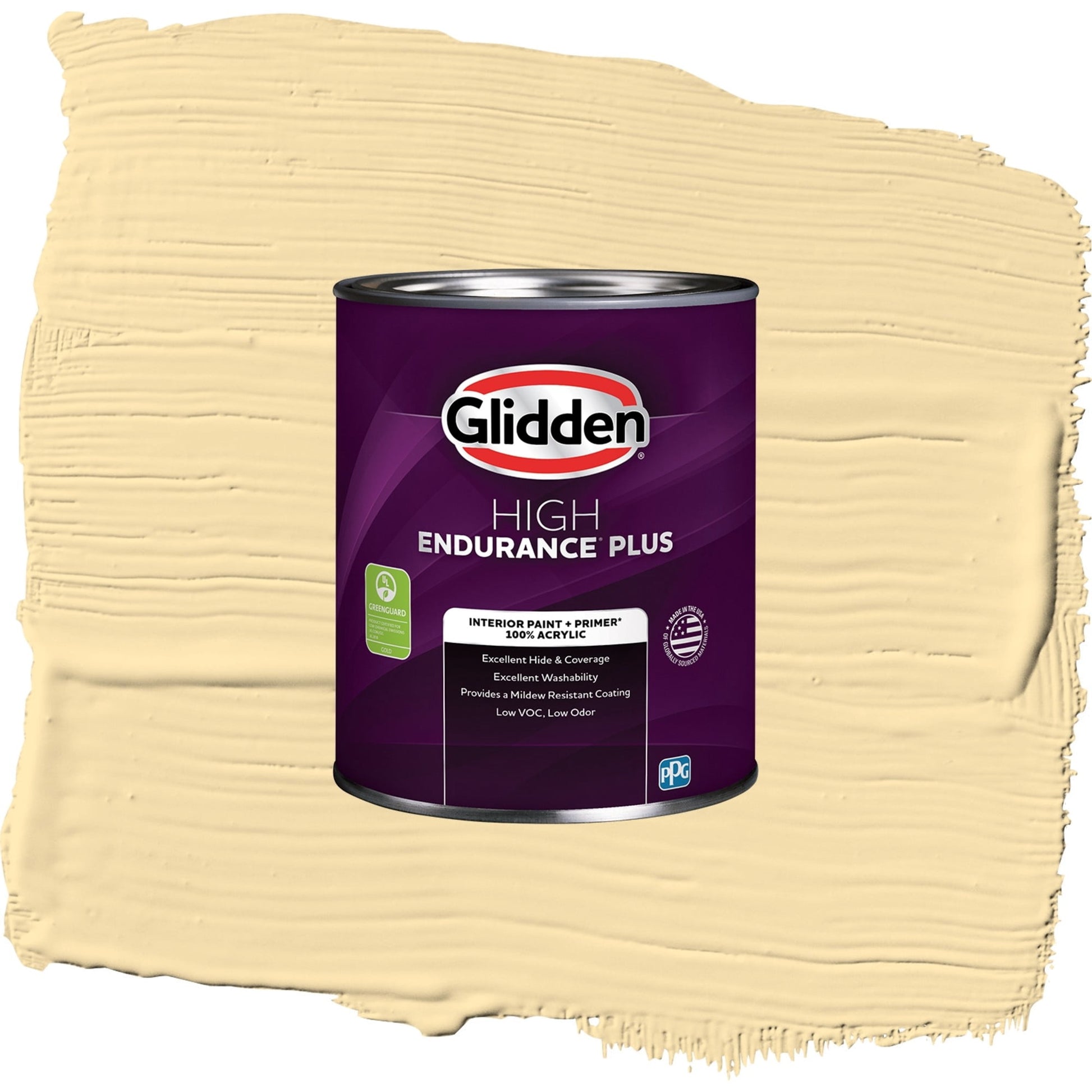 Glidden HEP Dusty Yellow / Yellow, Eggshell Interior Paint with Primer, 1 Quart