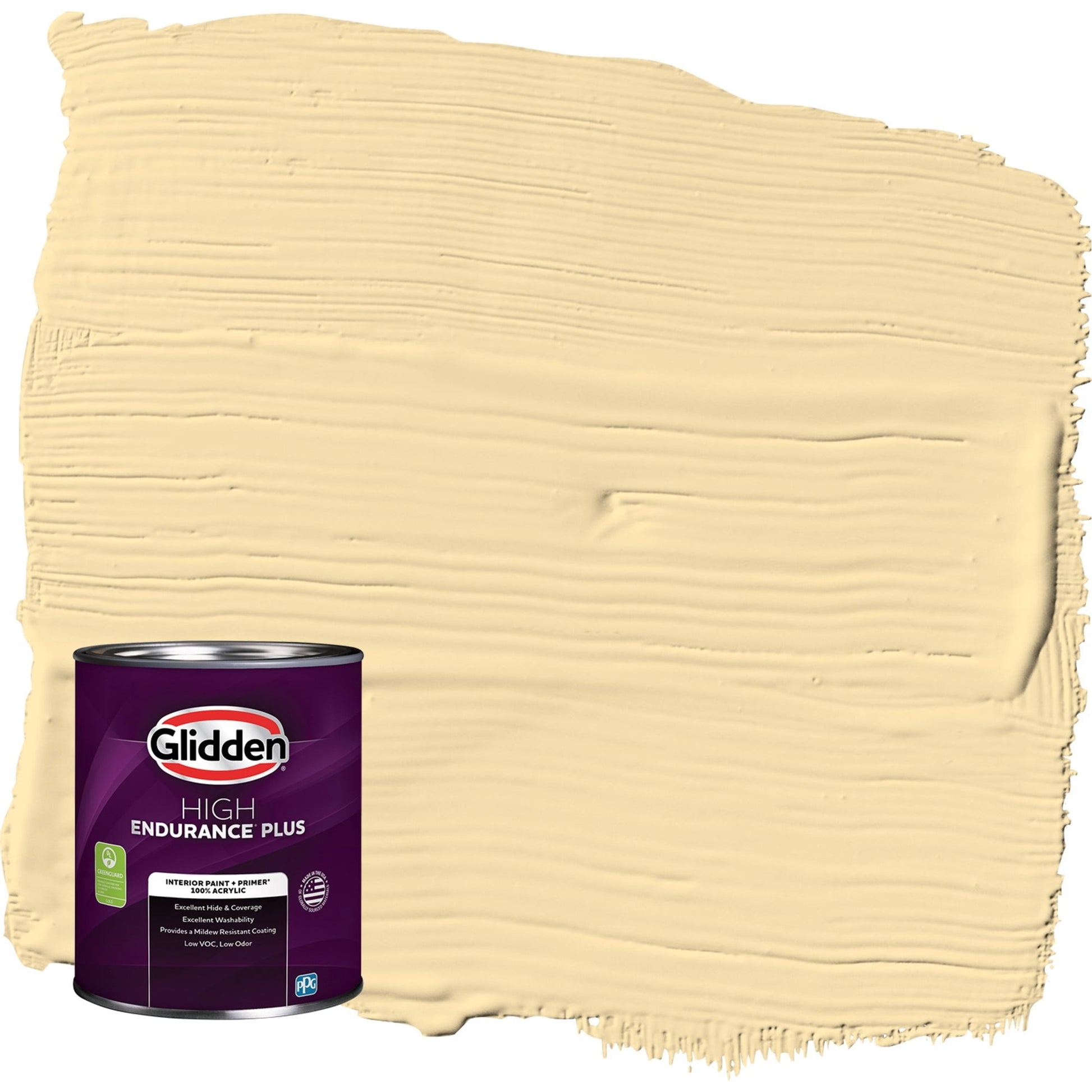 Glidden HEP Dusty Yellow / Yellow, Semi-Gloss Interior Paint with Primer, 1 Quart