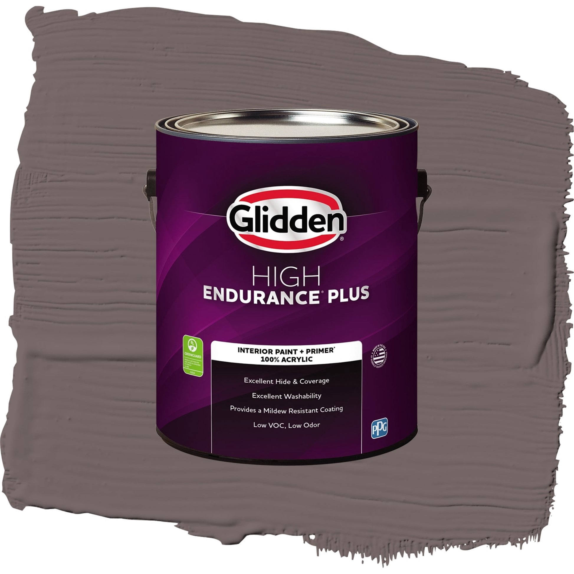 Glidden HEP Eagle Eye / Brown, Eggshell Interior Paint with Primer, 1 Gallon