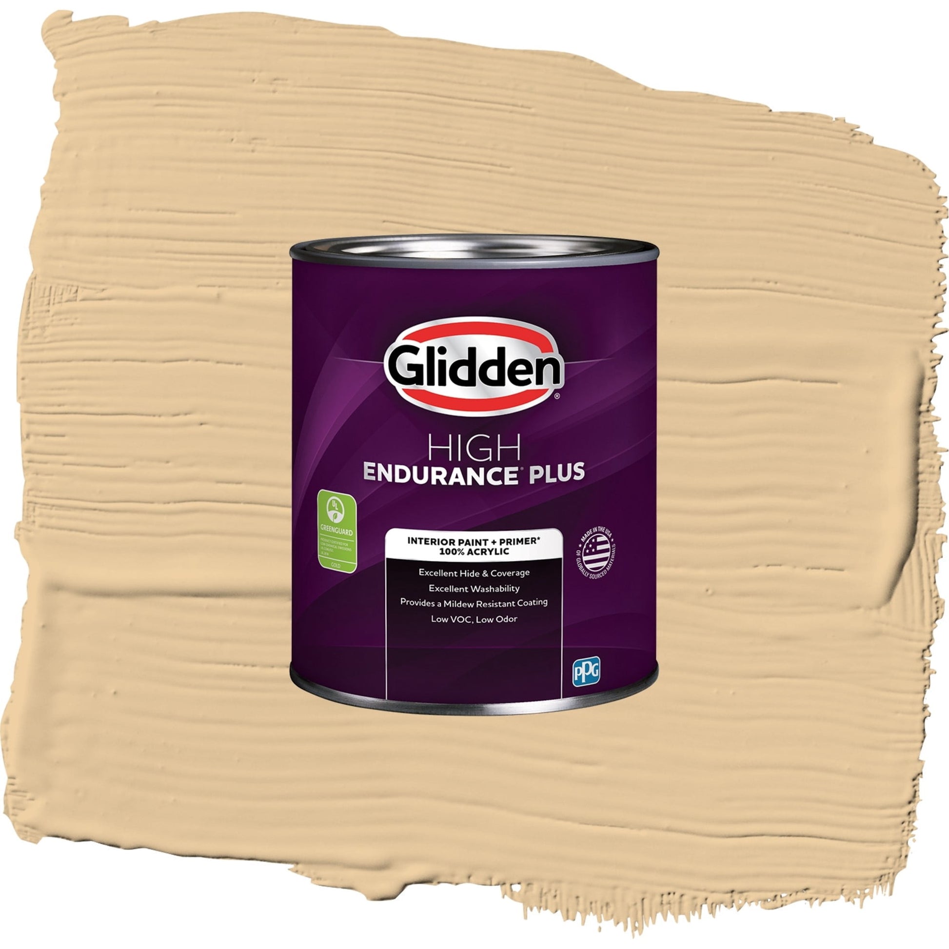 Glidden HEP Faint Fawn / Yellow, Semi-Gloss Interior Paint with Primer, 1 Quart