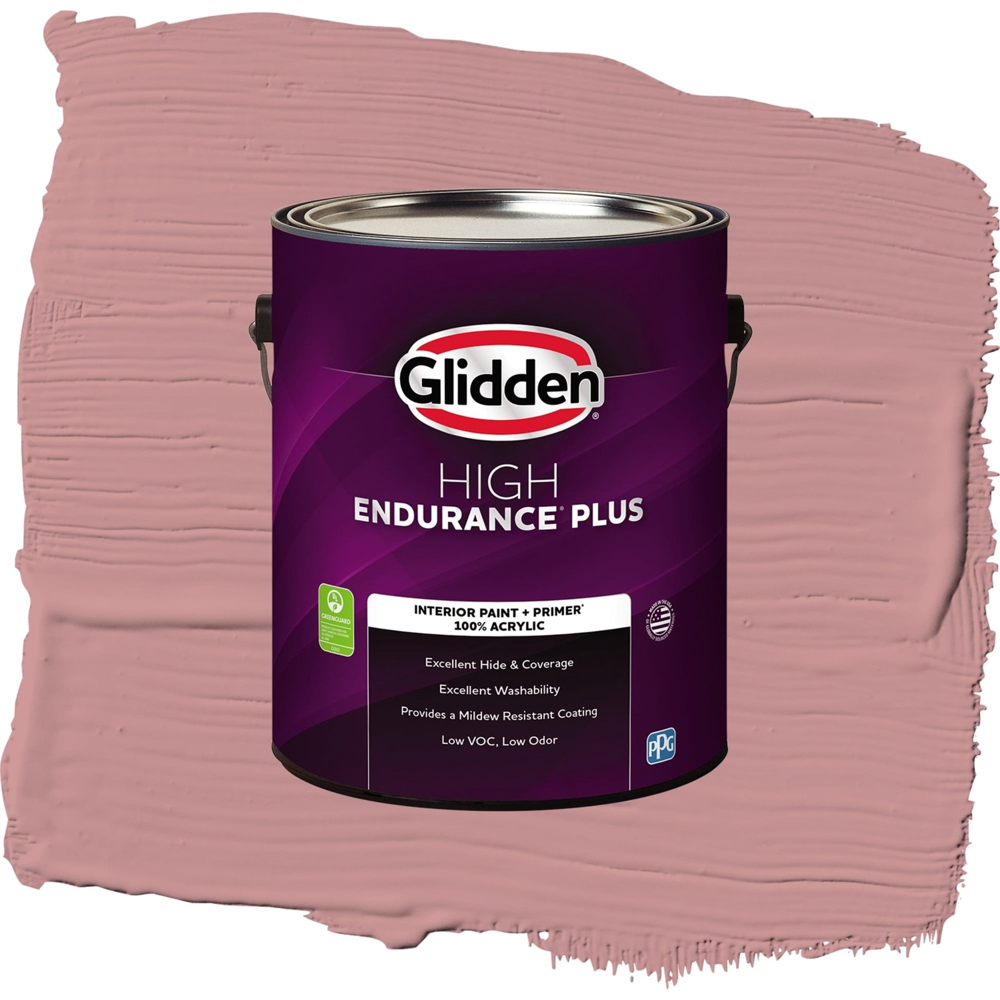 Glidden HEP Floral Tapestry / Pink, Eggshell Interior Paint with Primer, 1 Gallon
