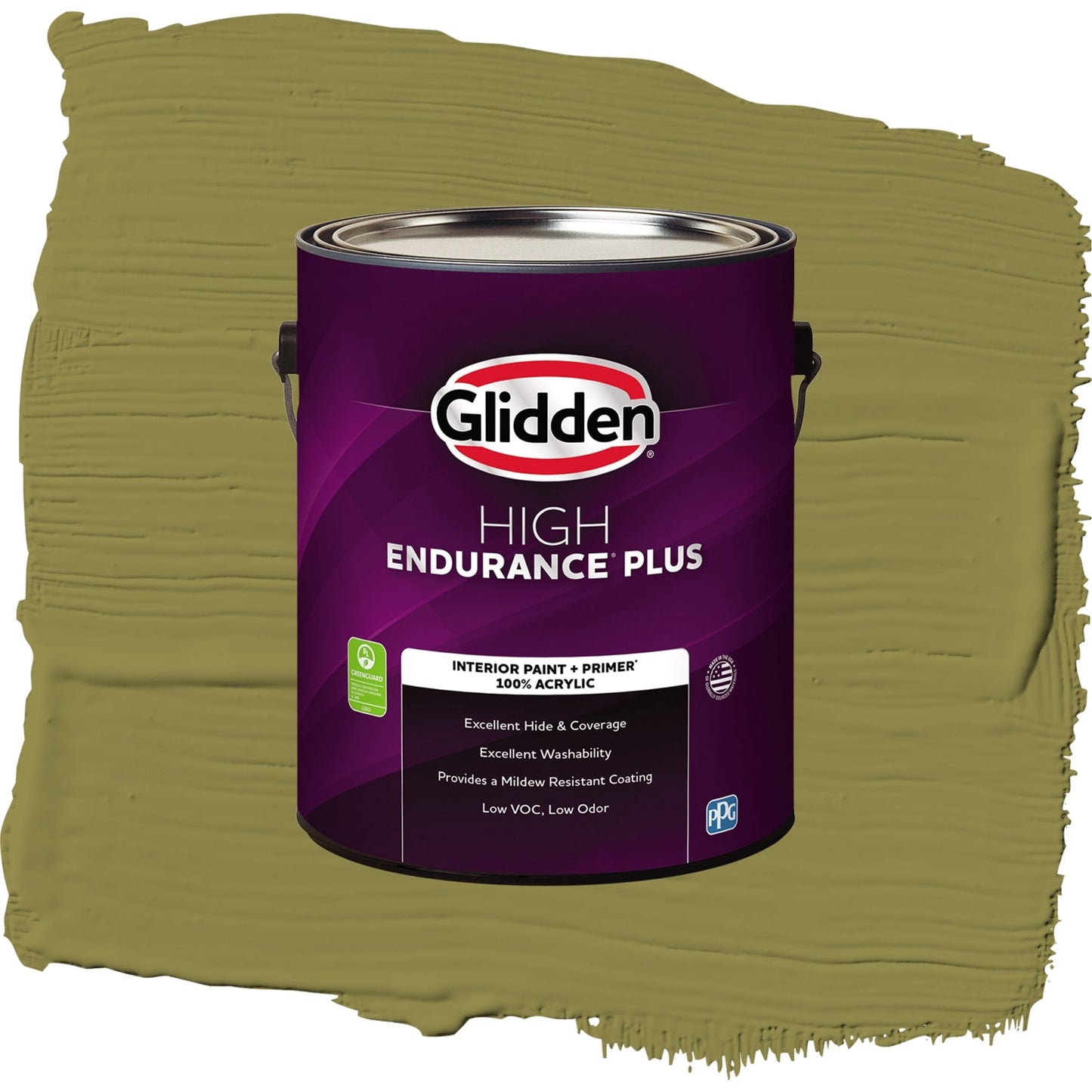 Glidden HEP Frog's Legs / Green, Eggshell Interior Paint with Primer, 1 Gallon