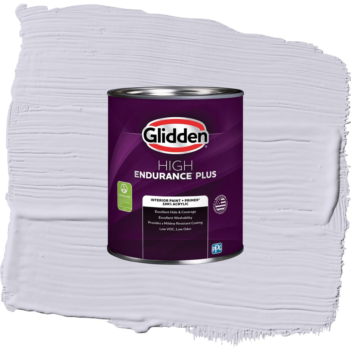 Glidden HEP Frosted Lilac / Purple, Eggshell Interior Paint with Primer, 1 Quart