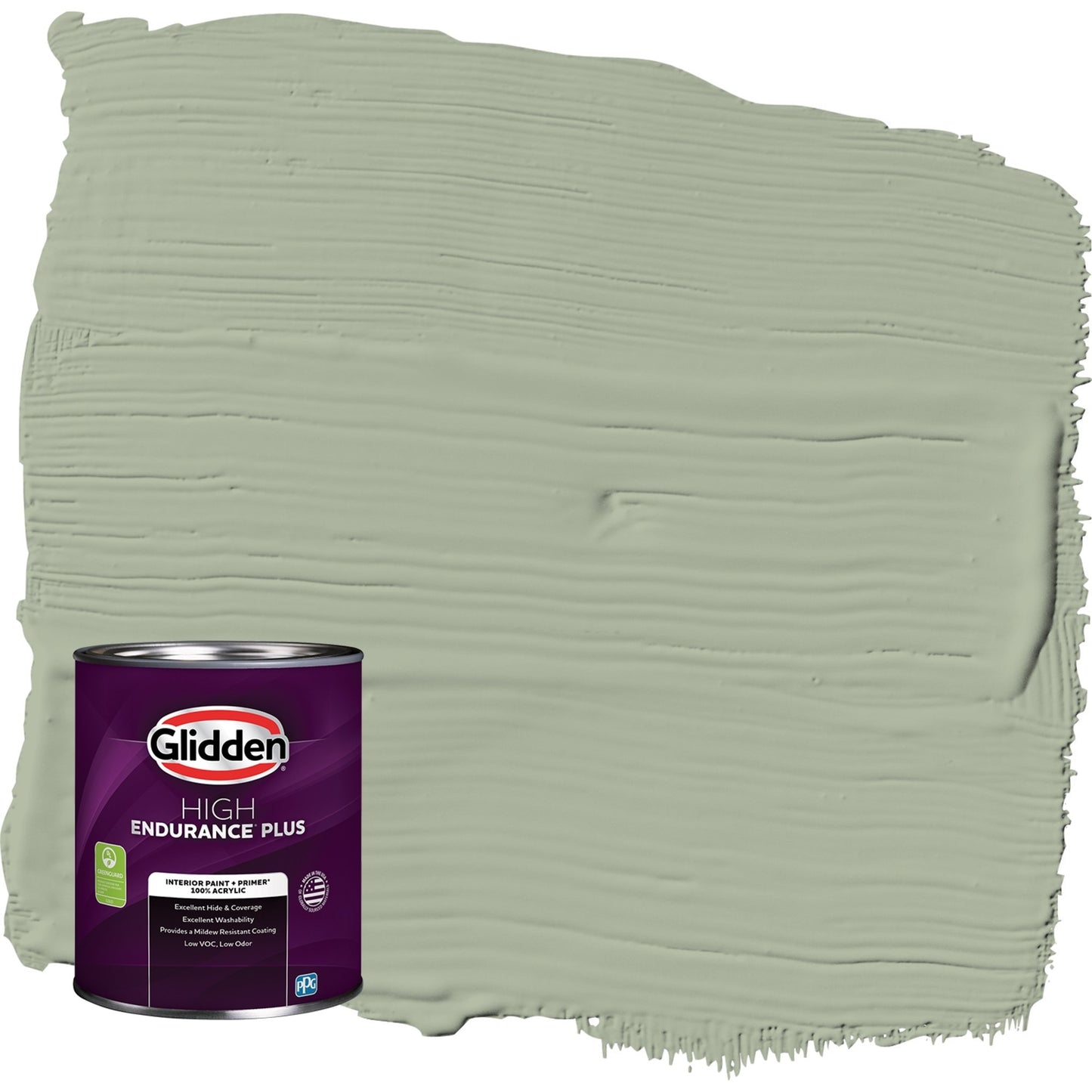 Glidden HEP Gargoyle / Green, Semi-Gloss Interior Paint with Primer, 1 Quart