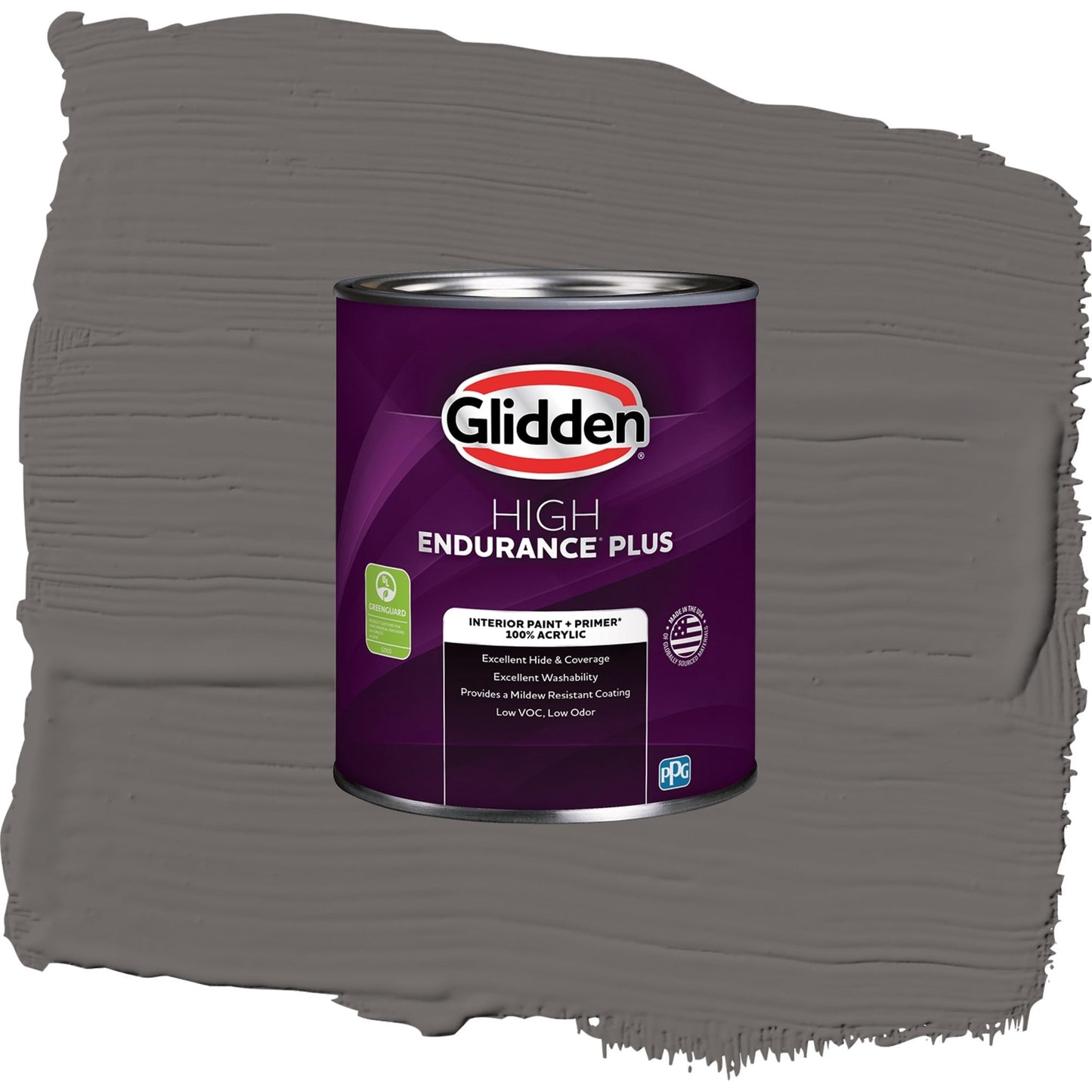 Glidden HEP Gibraltar Gray / Grey, Eggshell Interior Paint with Primer, 1 Quart