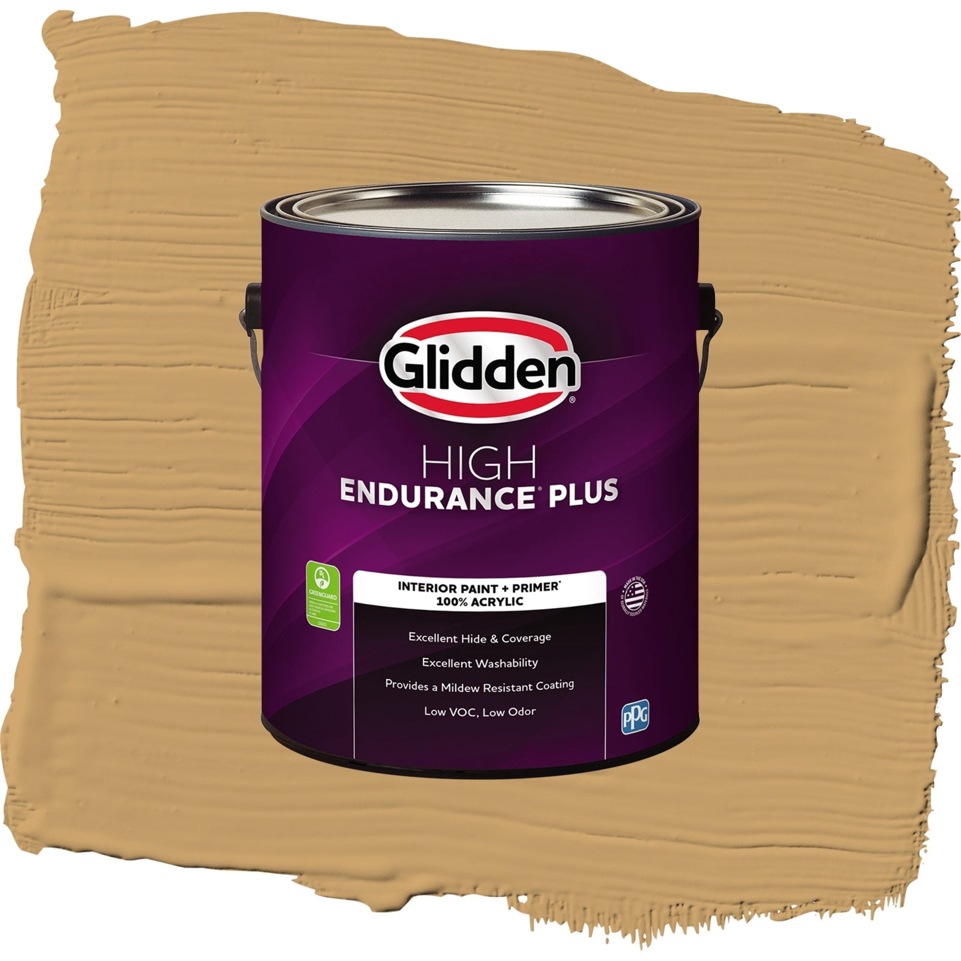 Glidden HEP Good Life / Yellow, Semi-Gloss Interior Paint with Primer, 1 Gallon