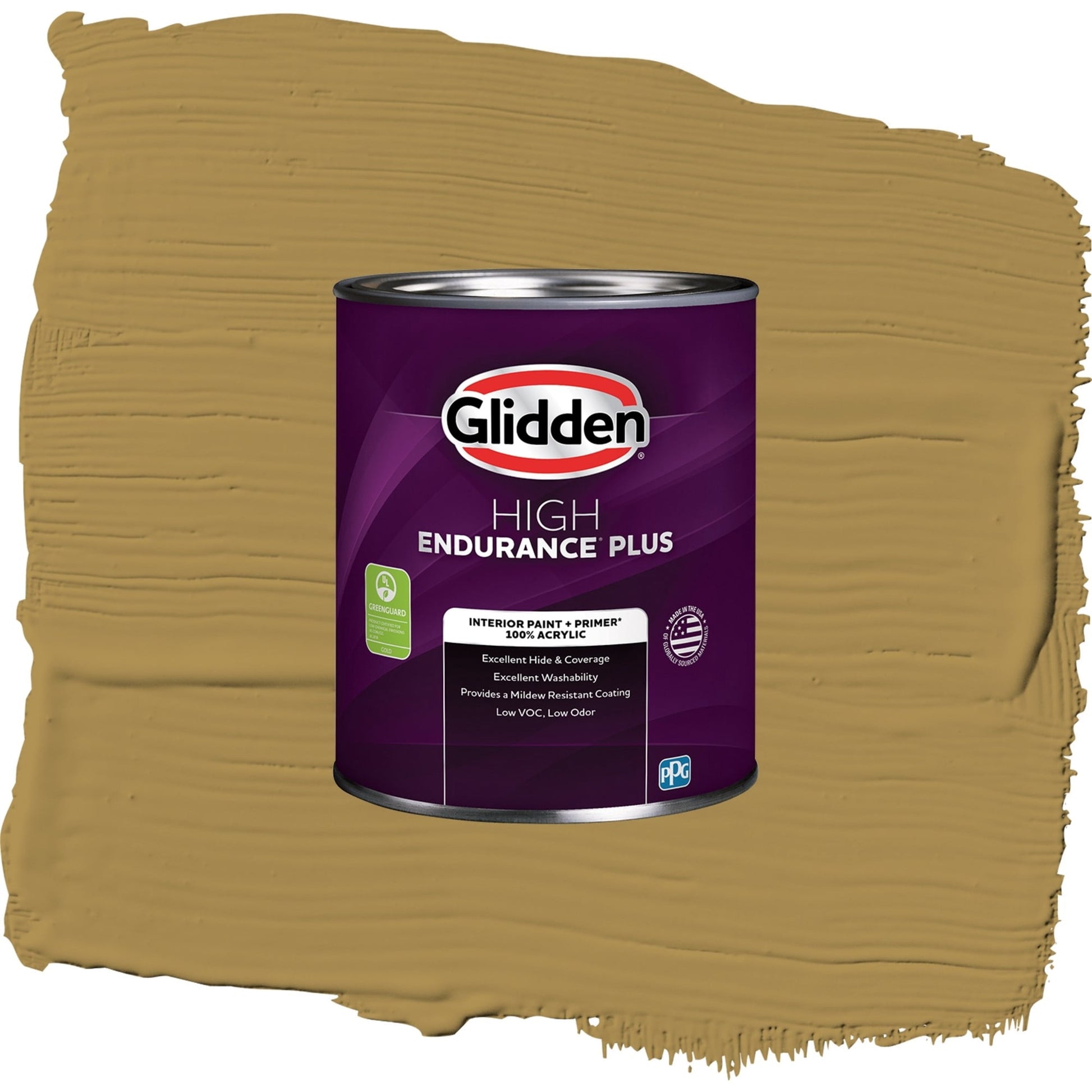 Glidden HEP Graceful Gazelle / Brown, Eggshell Interior Paint with Primer, 1 Quart
