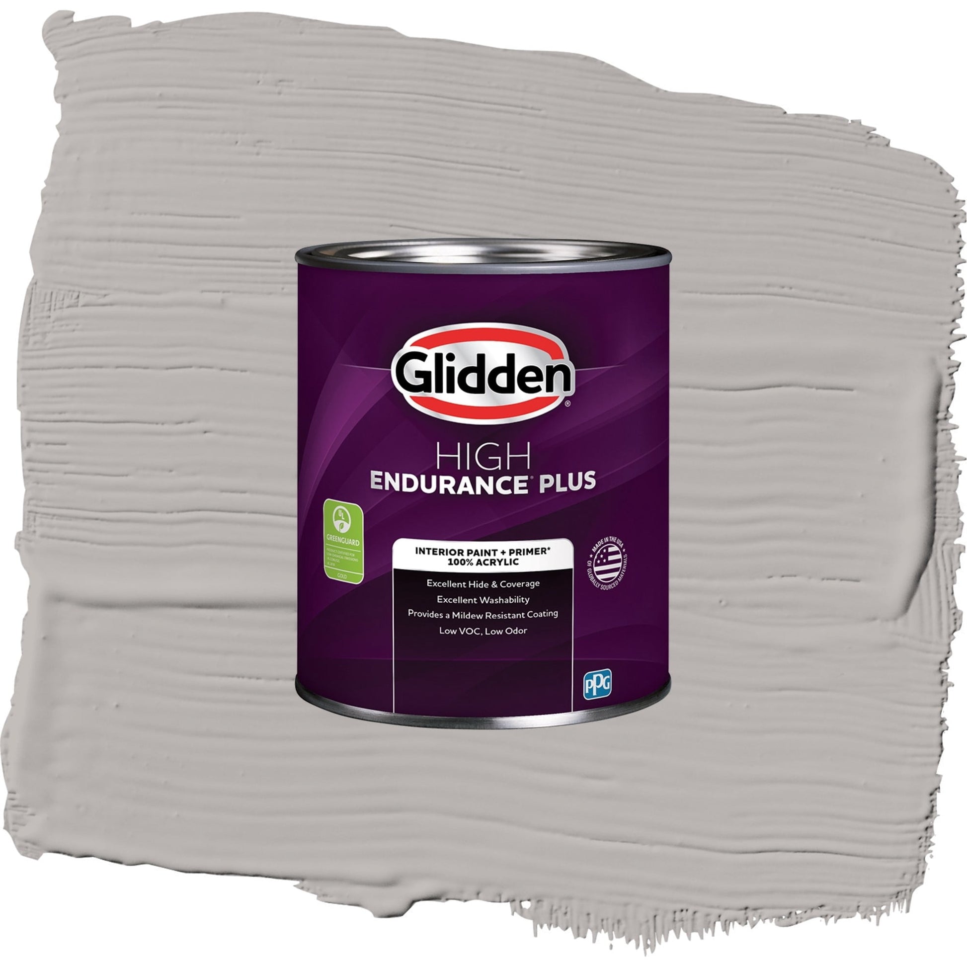 Glidden HEP Gray Marble / Grey, Eggshell Interior Paint with Primer, 1 Quart