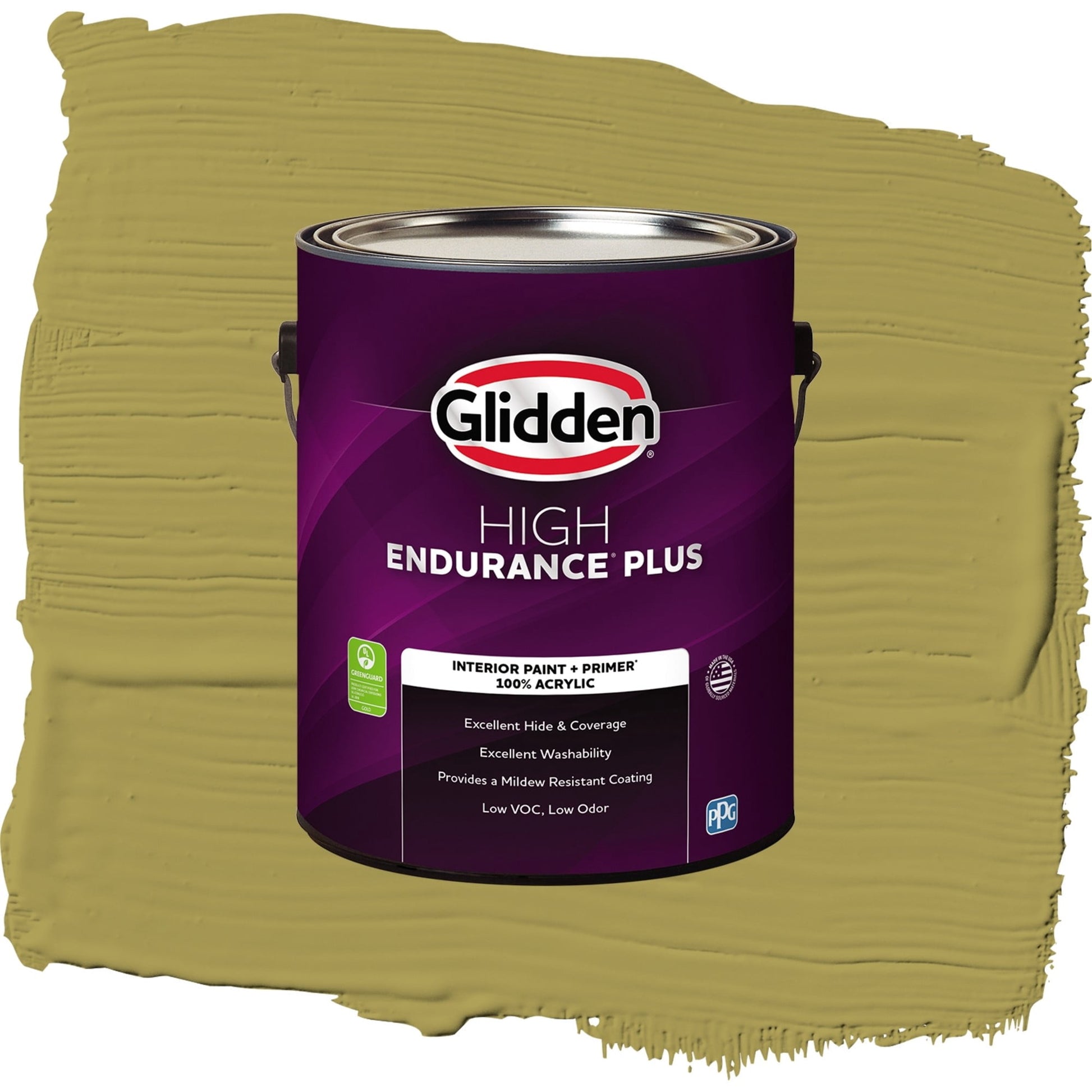 Glidden HEP Gremlin / Green, Semi-Gloss Interior Paint with Primer, 1 Gallon