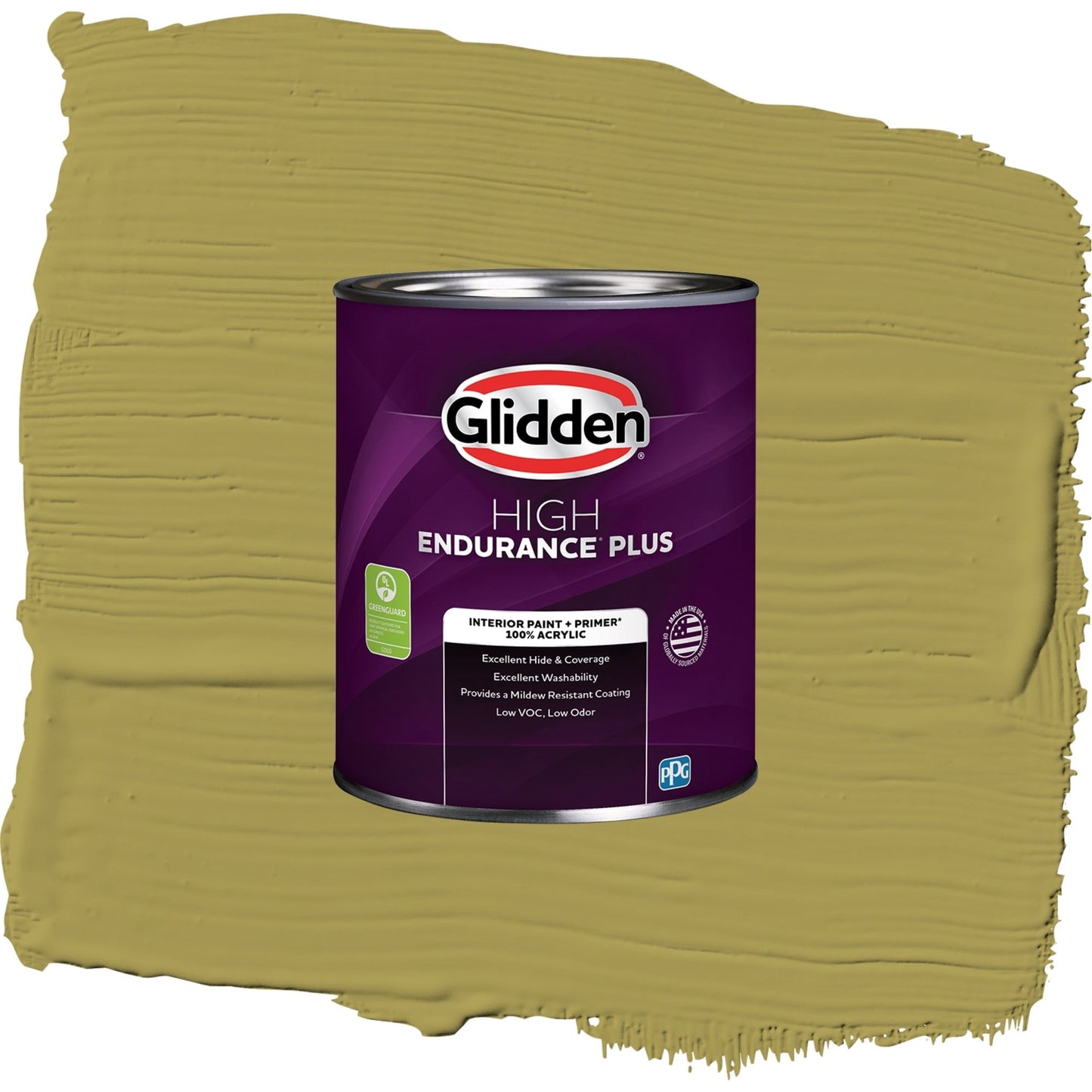 Glidden HEP Gremlin / Green, Semi-Gloss Interior Paint with Primer, 1 Quart