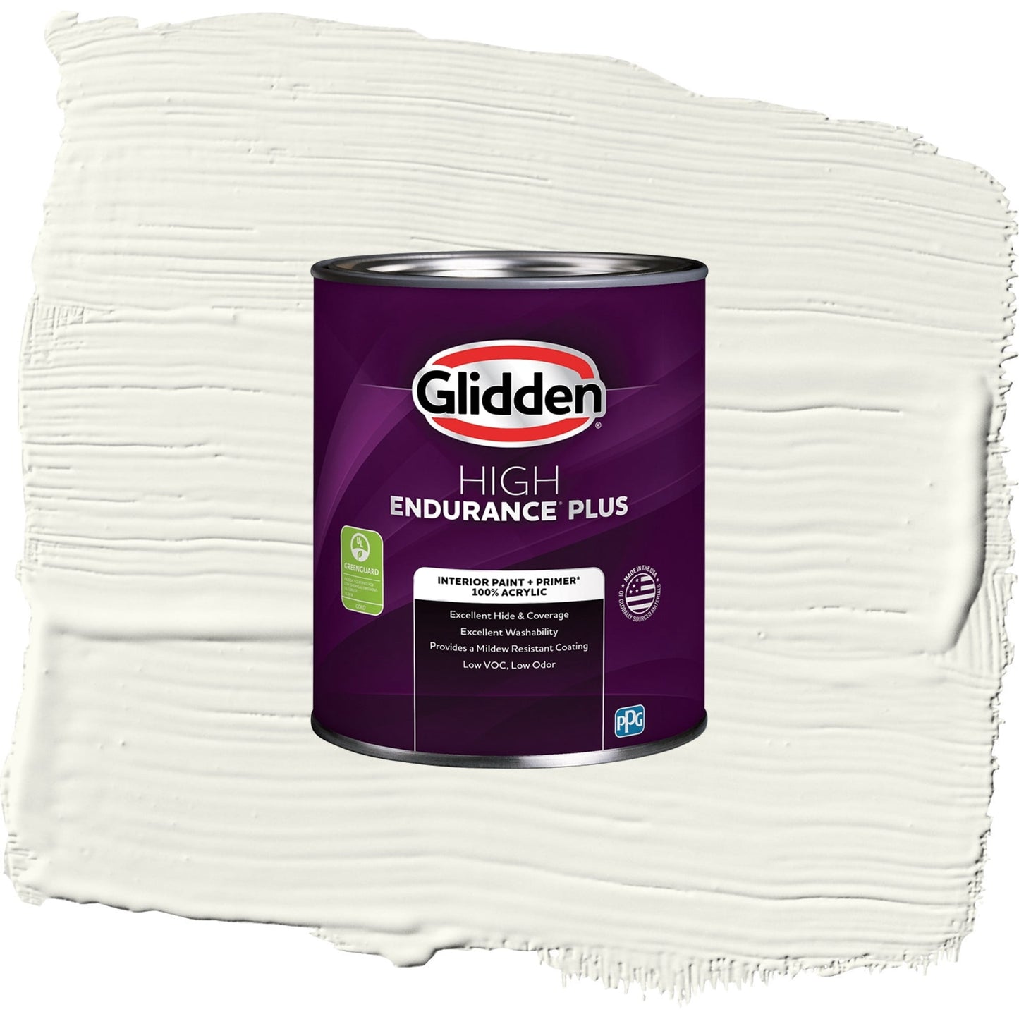 Glidden HEP Gypsum / Off-White Eggshell Interior Paint with Primer, 1 Quart