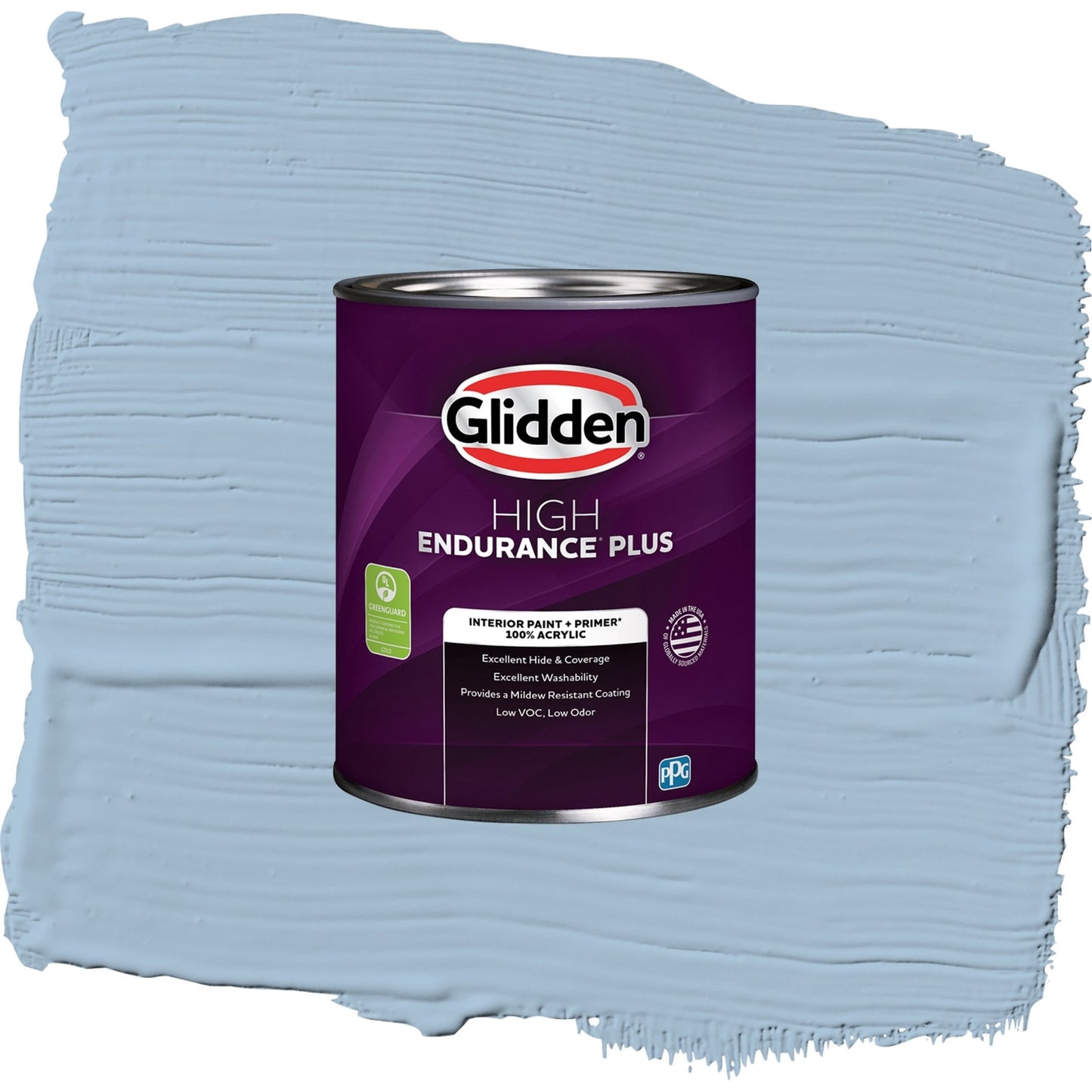 Glidden HEP Heavenly Blue / Blue, Eggshell Interior Paint with Primer, 1 Quart