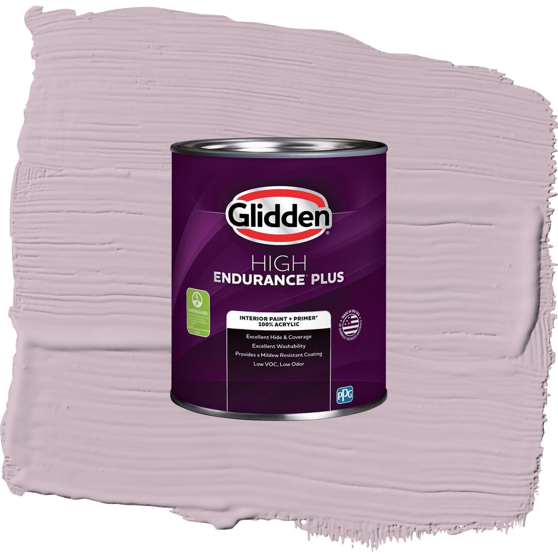 Glidden HEP High Society / Purple, Eggshell Interior Paint with Primer, 1 Quart