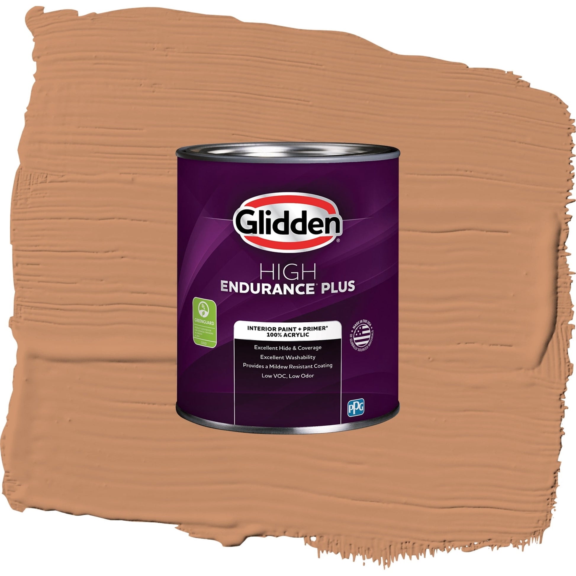 Glidden HEP Hitching Post / Orange, Semi-Gloss Interior Paint with Primer, 1 Quart