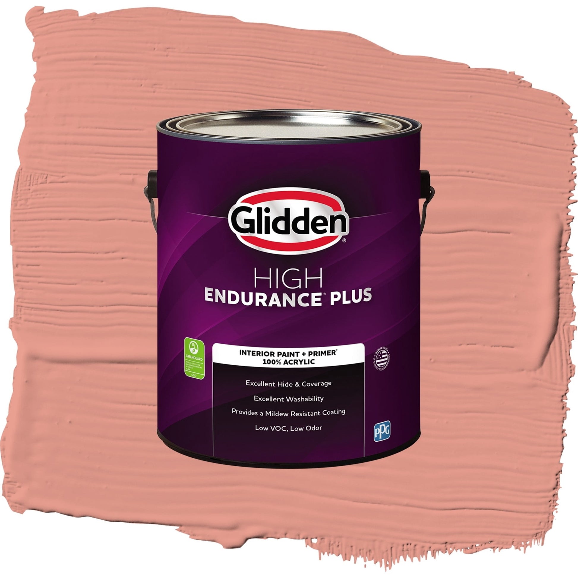 Glidden HEP Holland Tile / Red, Eggshell Interior Paint with Primer, 1 Gallon