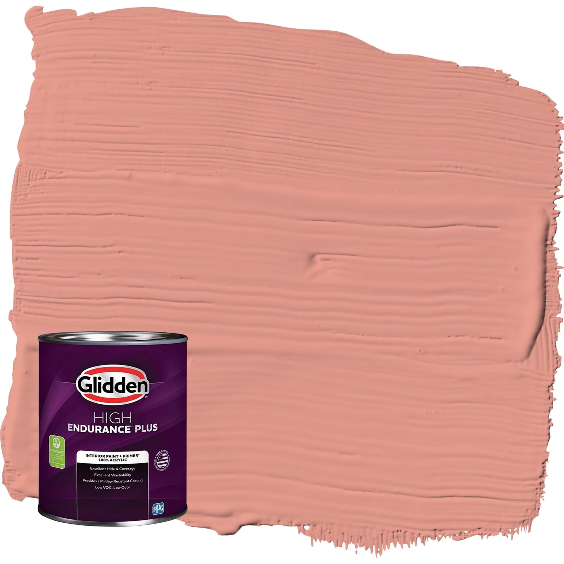 Glidden HEP Holland Tile / Red, Semi-Gloss Interior Paint with Primer, 1 Quart