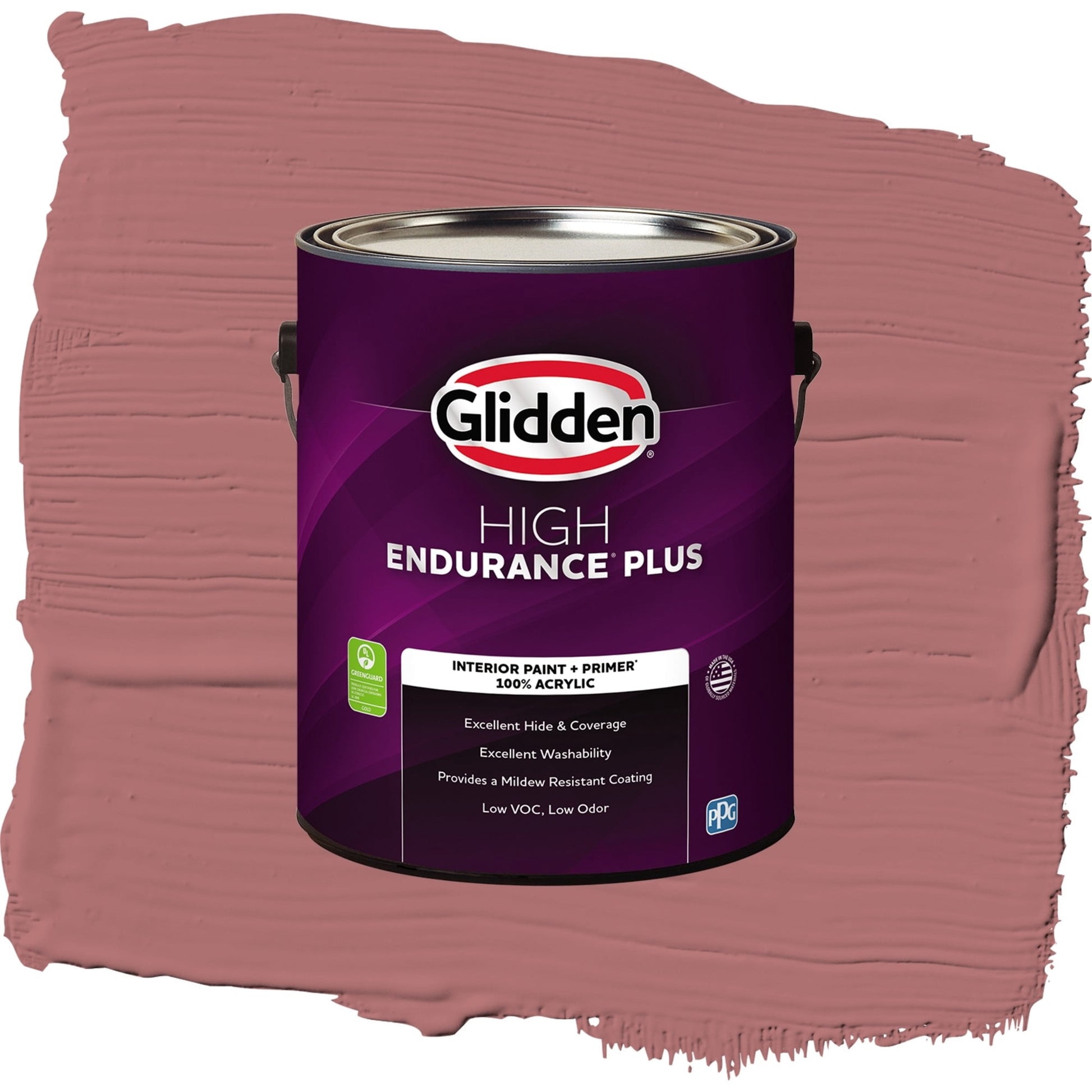 Glidden HEP Horizon Glow / Red, Eggshell Interior Paint with Primer, 1 Gallon