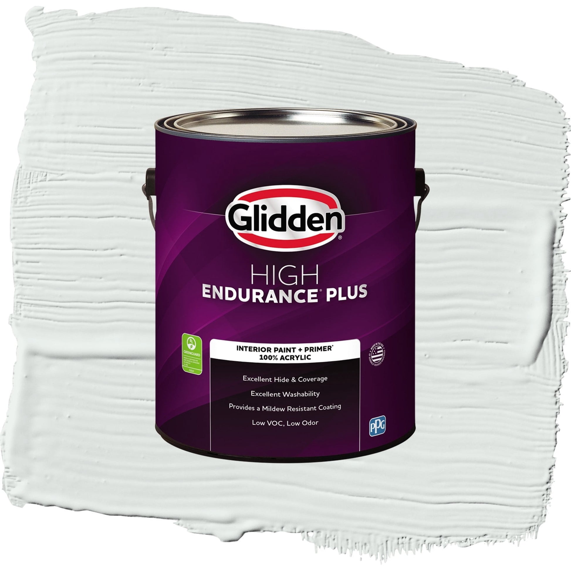 Glidden HEP Icy Bay / Off-White Eggshell Interior Paint with Primer, 1 Gallon