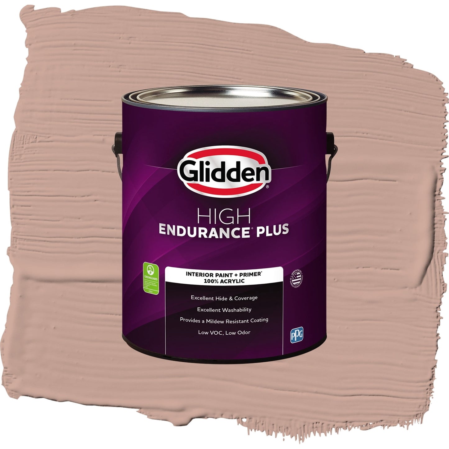 Glidden HEP Just Rosey / Orange, Flat Interior Paint with Primer, 1 Gallon