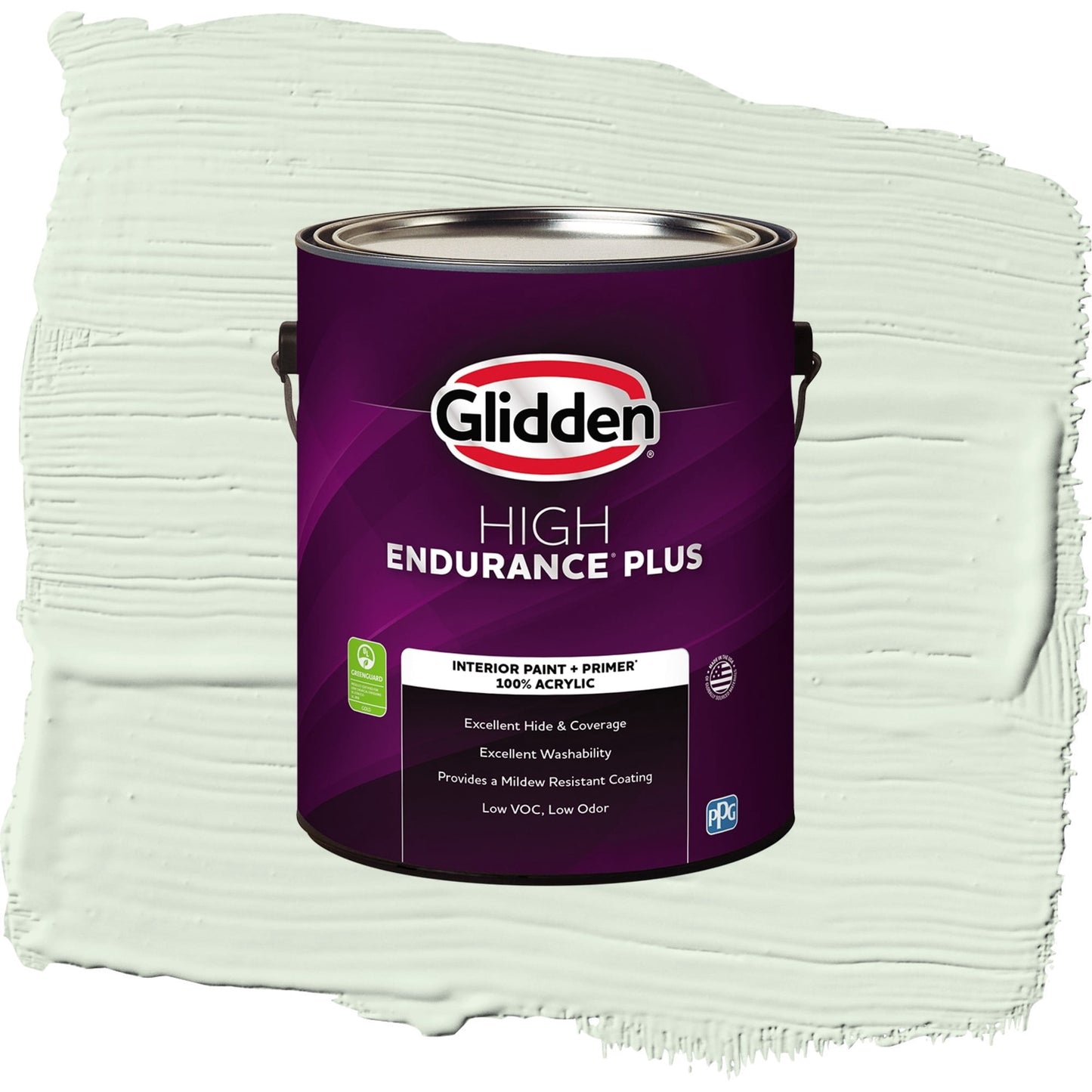 Glidden HEP Lime Daiquiri / Green, Flat Interior Paint with Primer, 1 Gallon