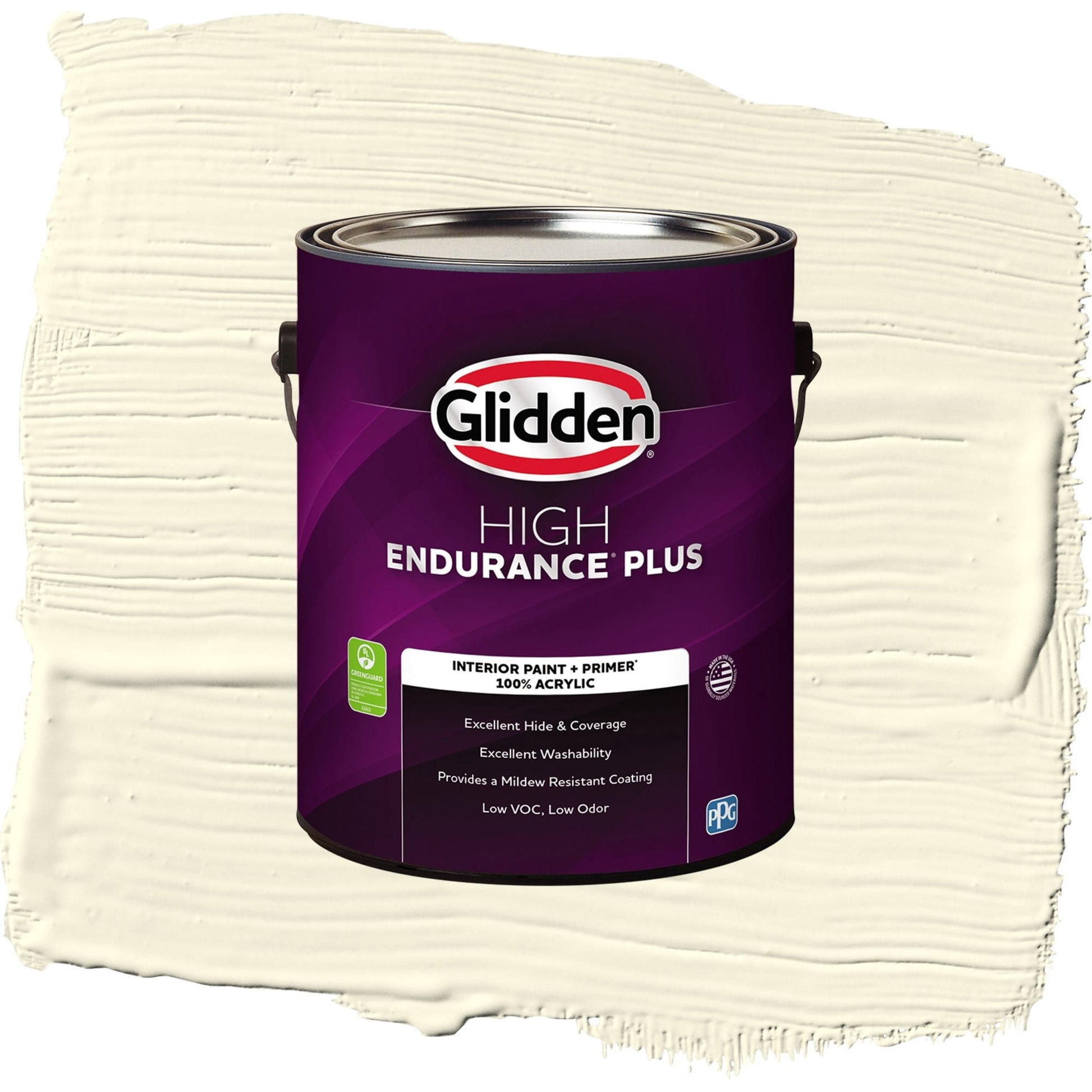 Glidden HEP Lotus Flower / Yellow, Flat Interior Paint with Primer, 1 Gallon