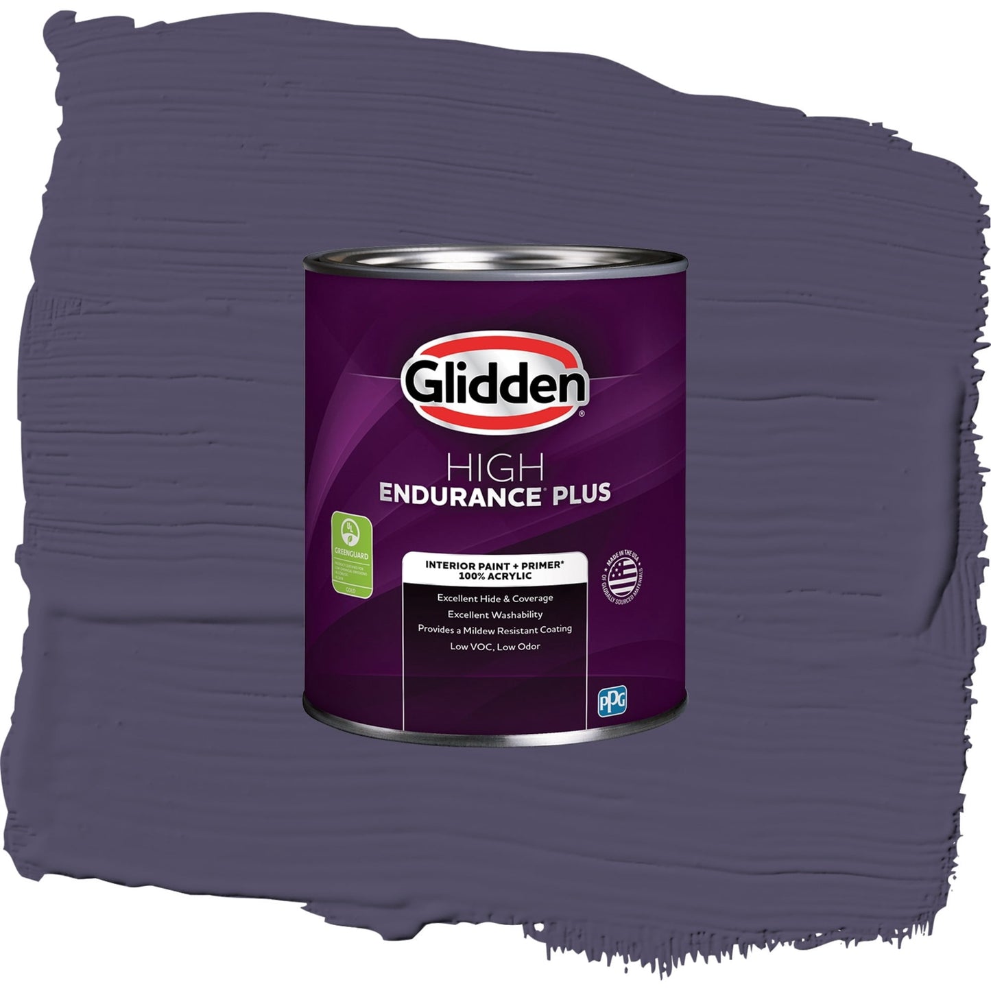 Glidden HEP Magic Spell / Purple, Semi-Gloss Interior Paint with Primer, 1 Quart