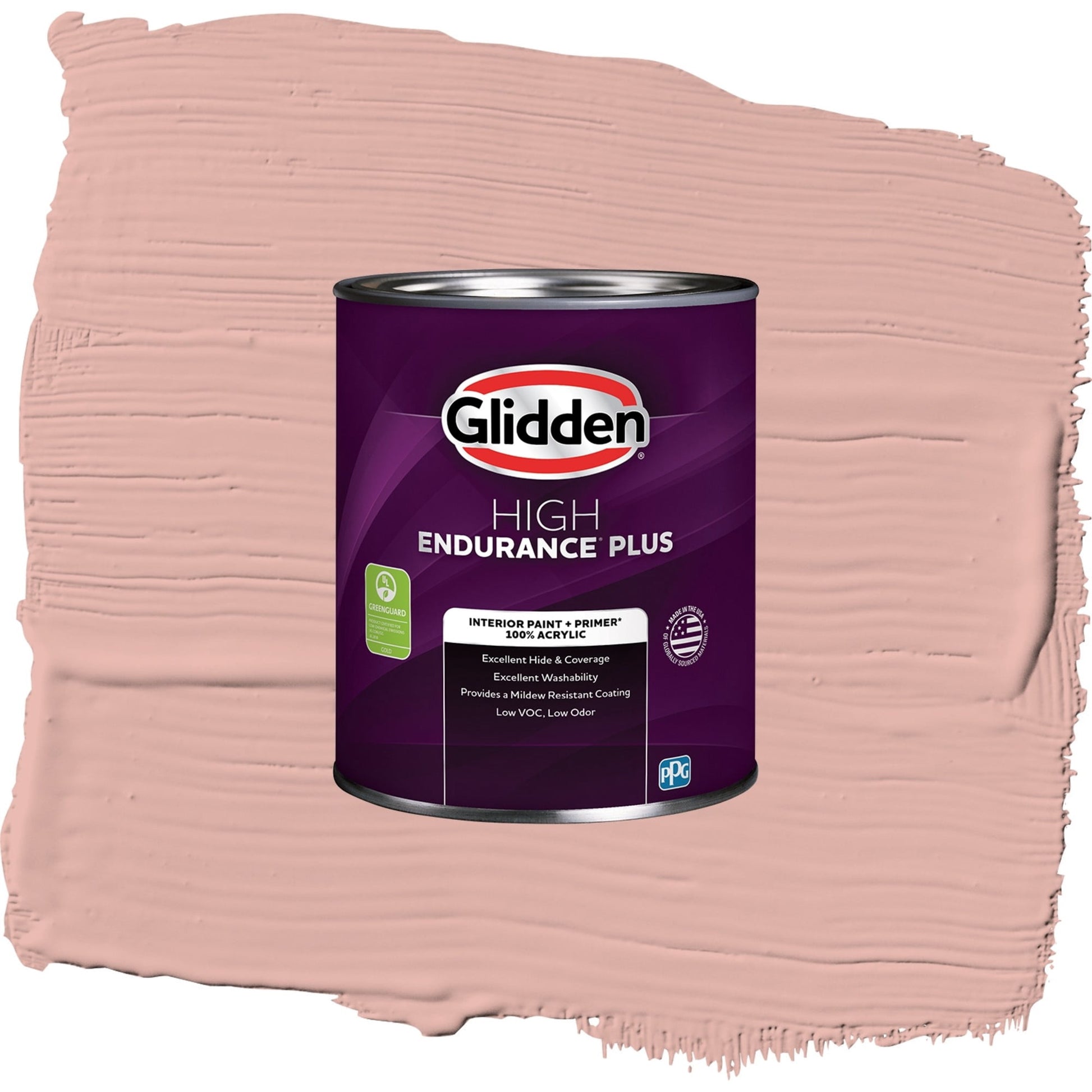 Glidden HEP Mesa Pink / Orange, Semi-Gloss Interior Paint with Primer, 1 Quart